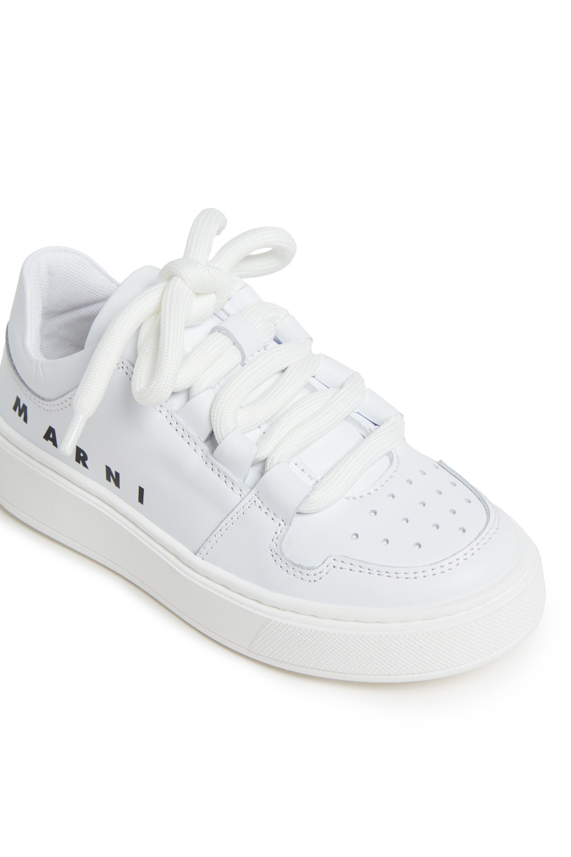 Zapatillas bajas de piel con logotipo