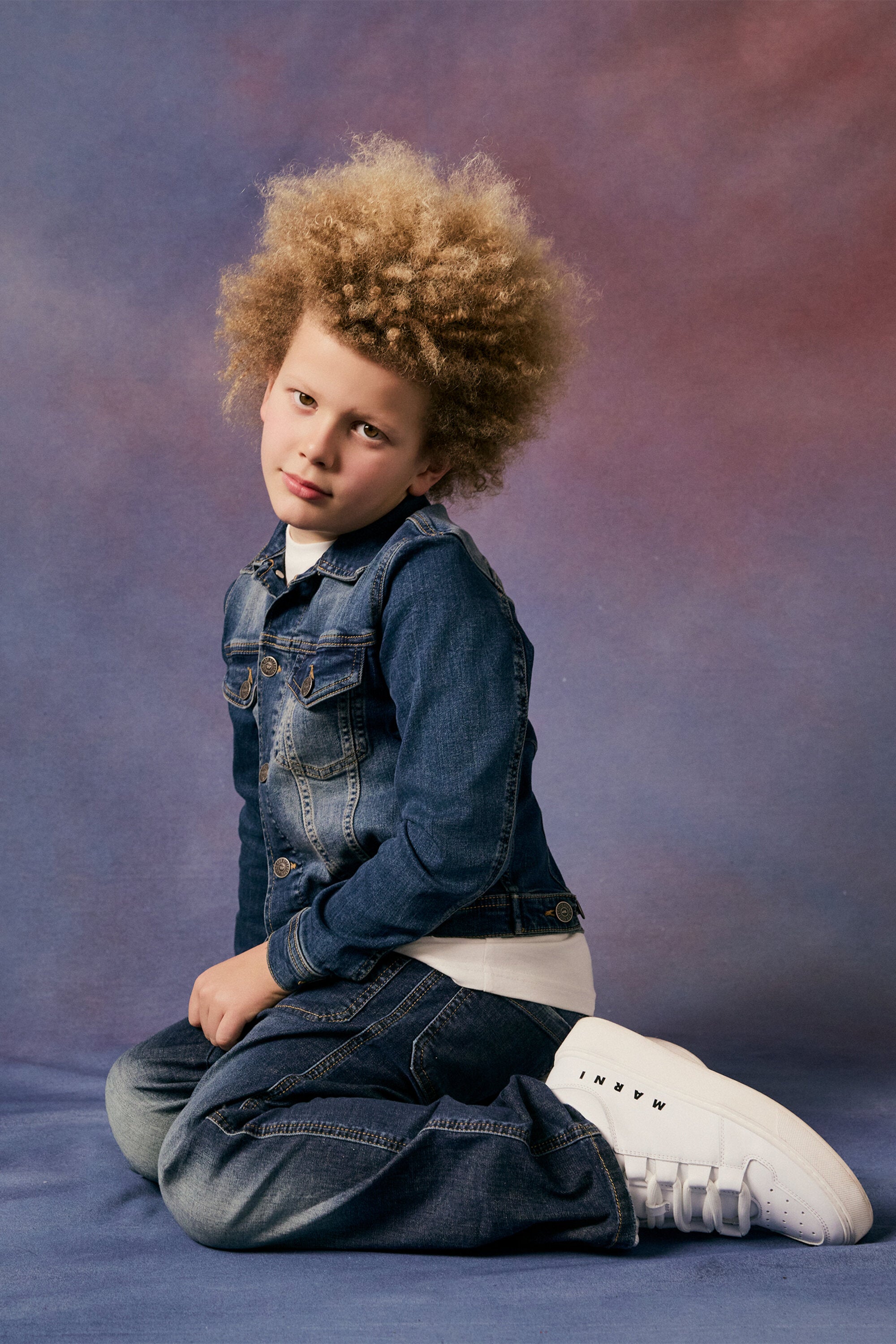 Zapatillas bajas de piel con logotipo