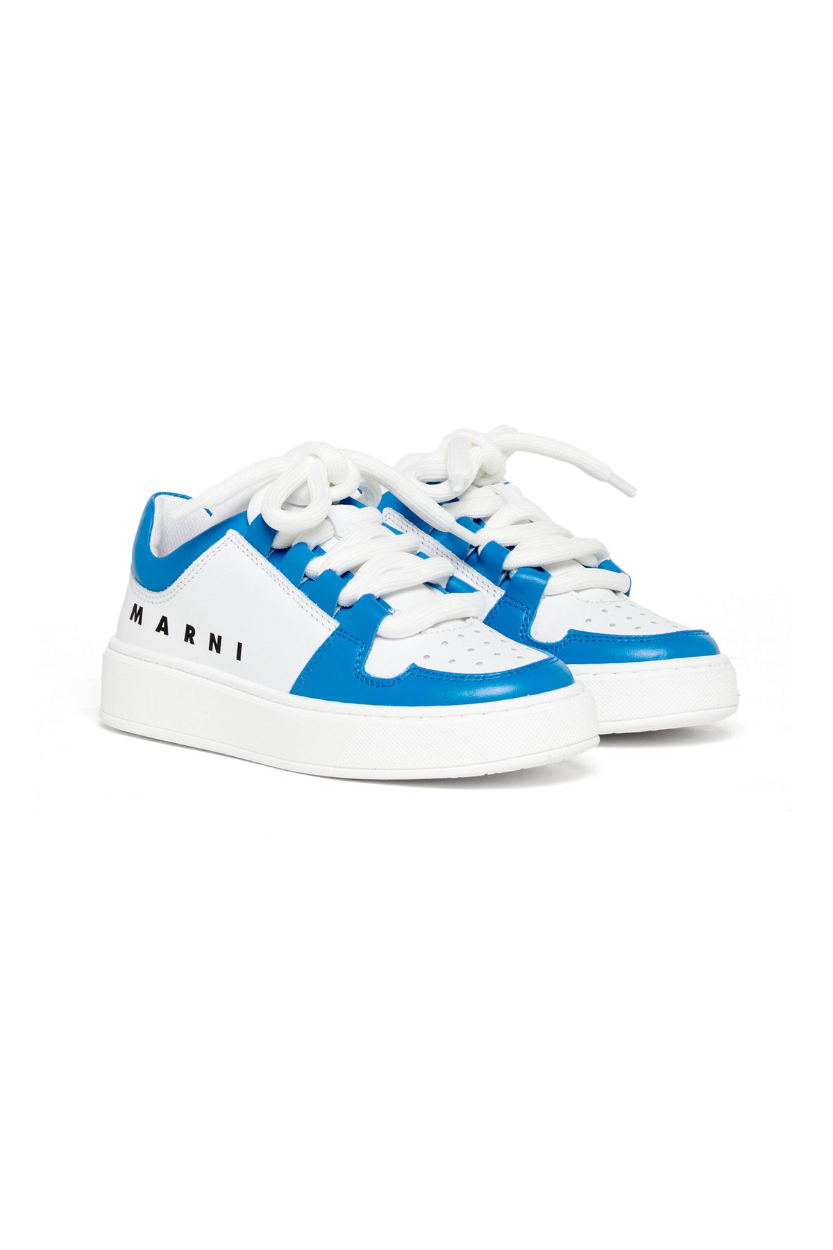 Zapatillas bajas de piel colorblock
