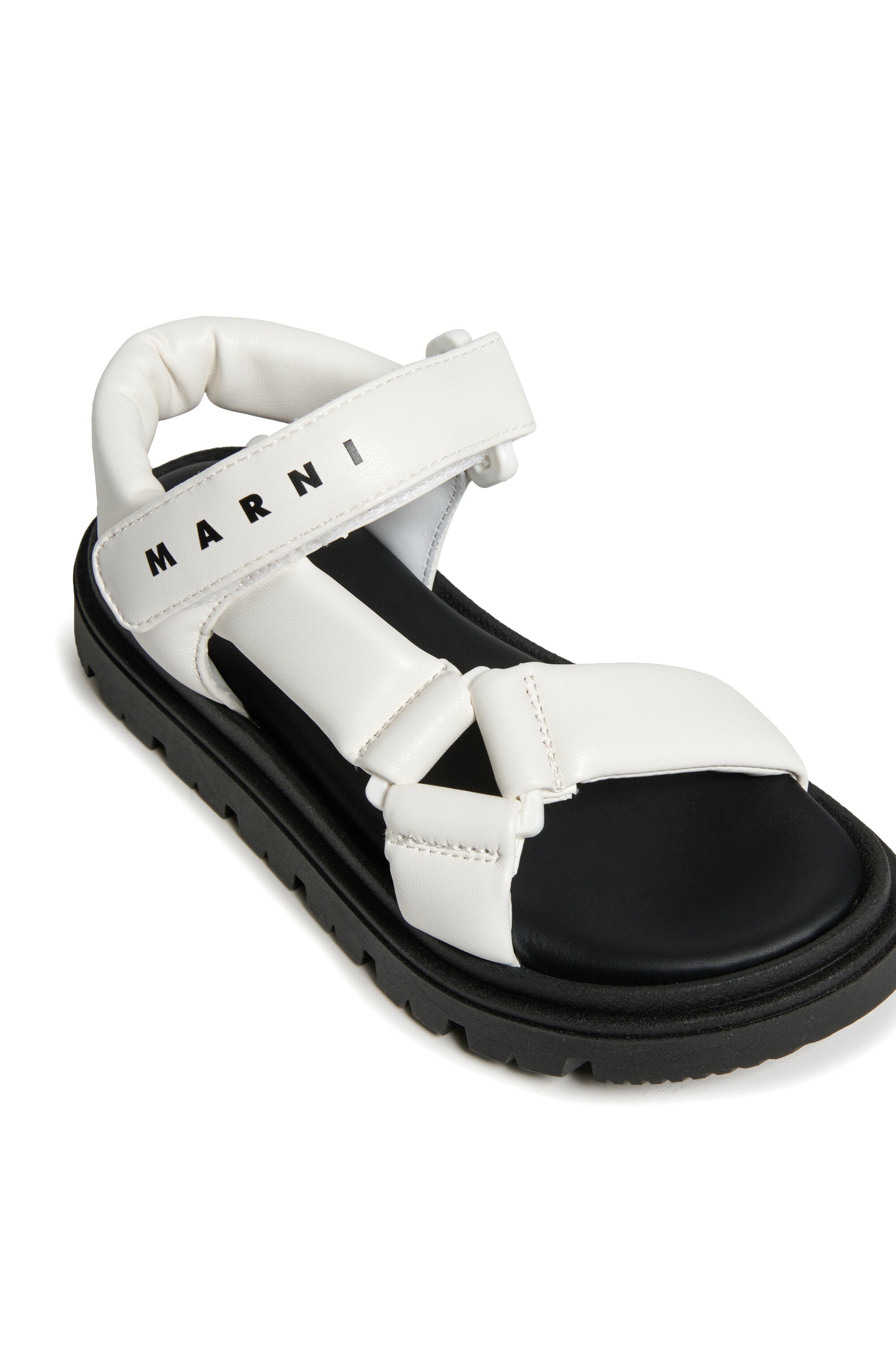 Branded platform sandals