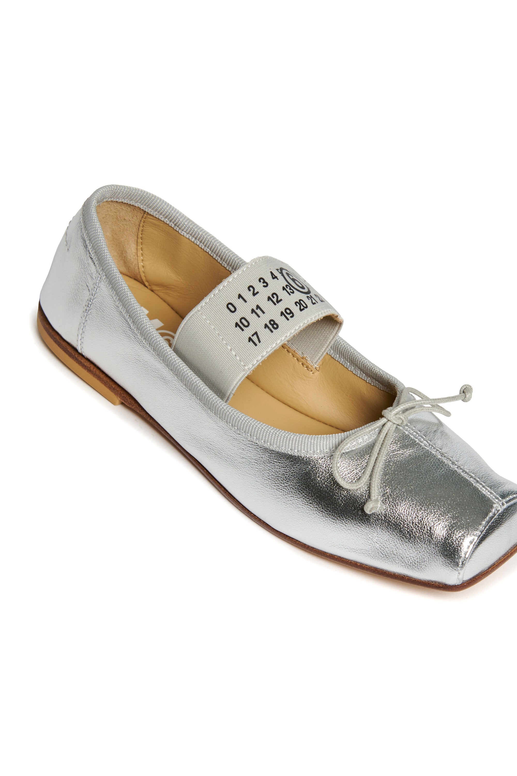 Bailarinas de piel con puntera cuadrada