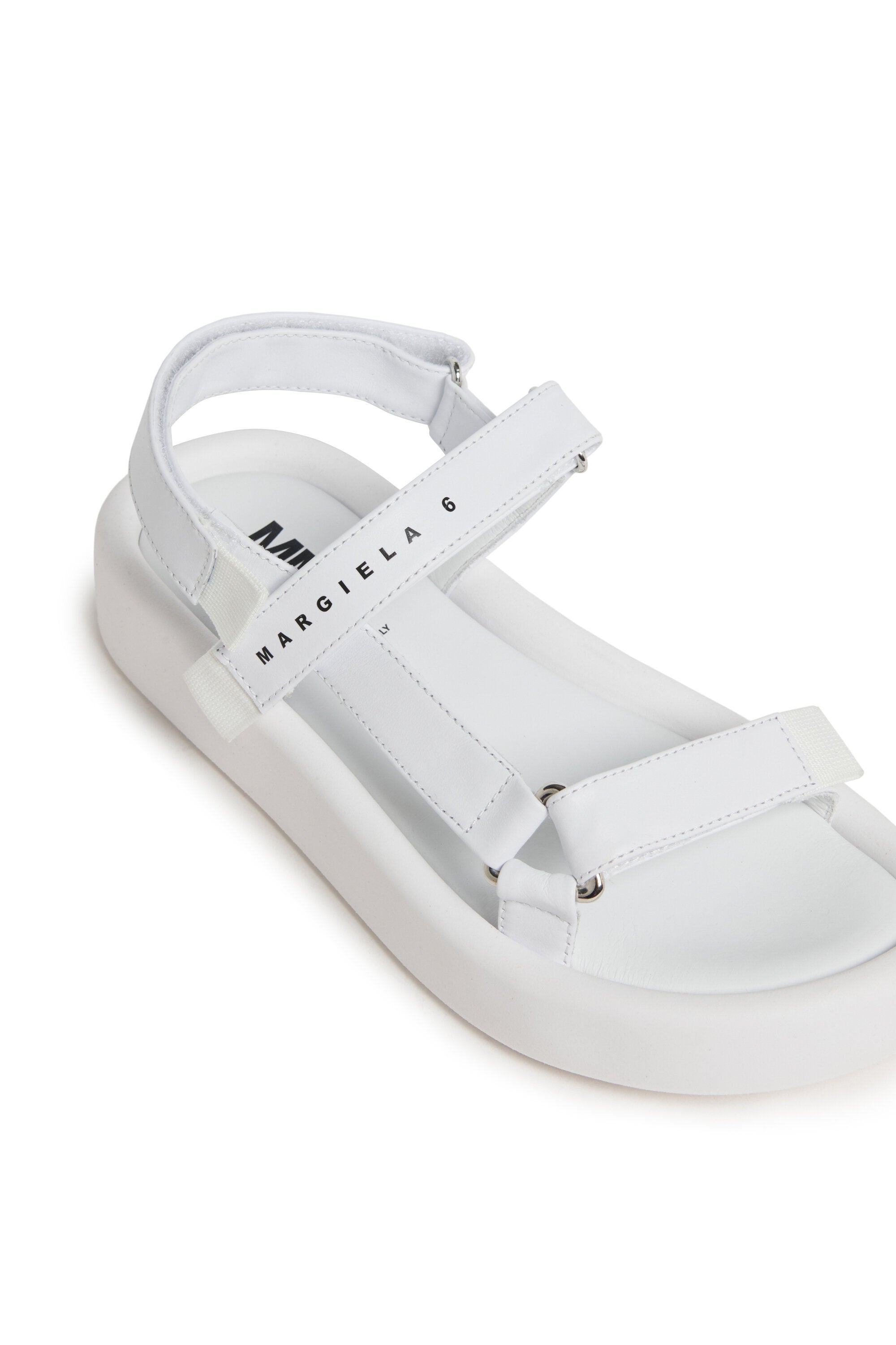 Leather slingback sandals