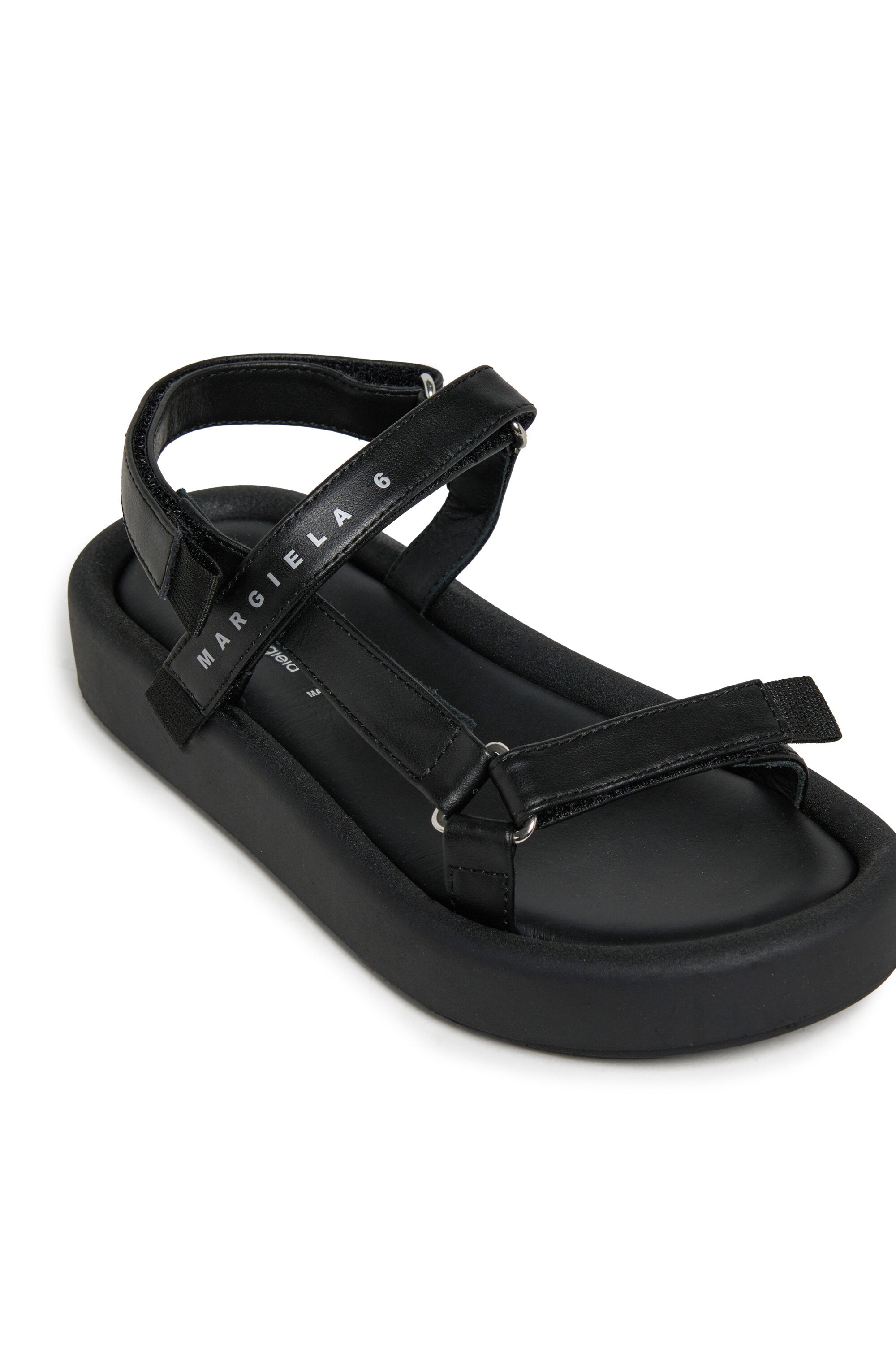 Leather slingback sandals