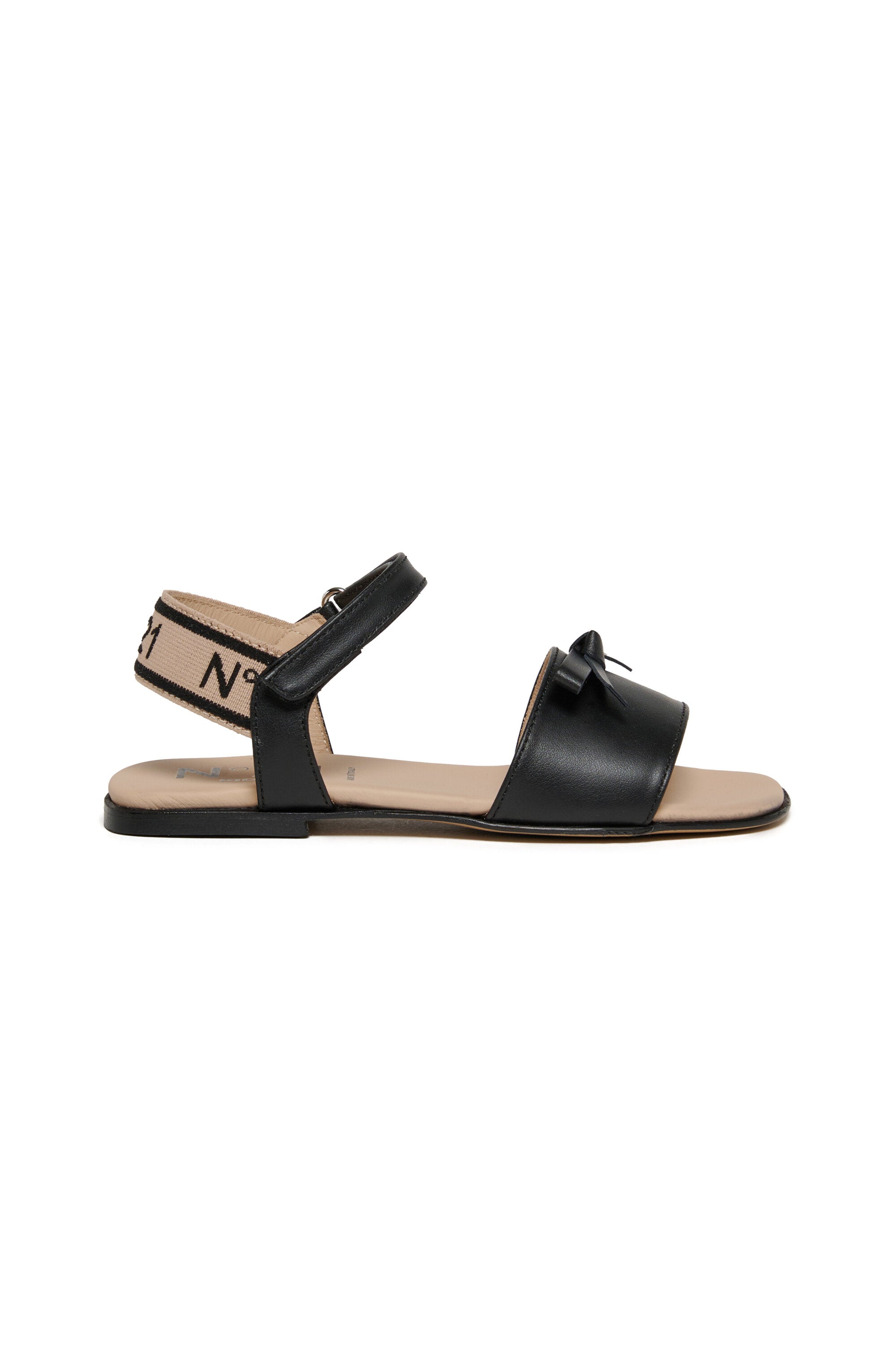 Sandalias de piel con lazo