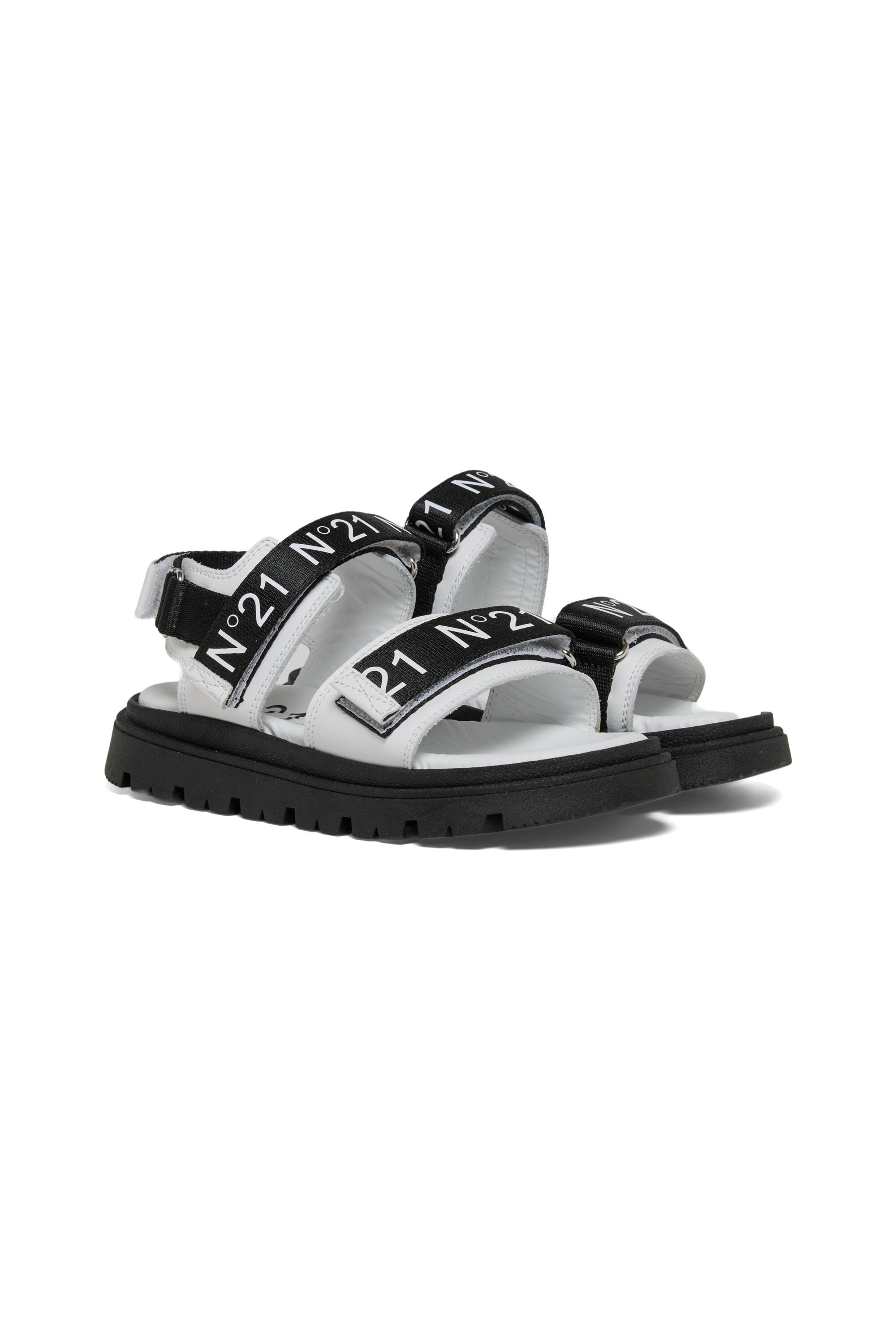 Sandalias de plataforma con correas con logotipo