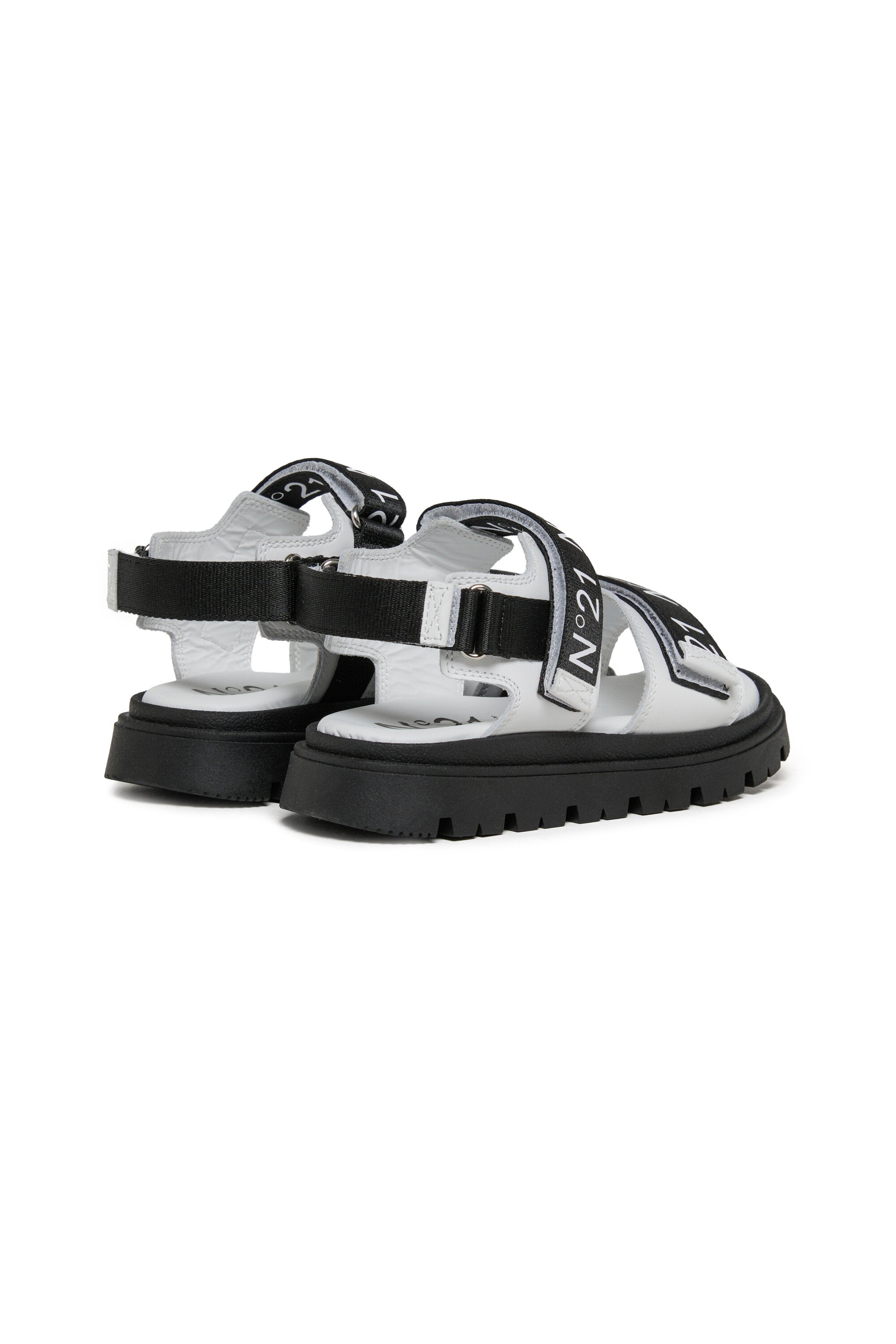 Sandalias de plataforma con correas con logotipo