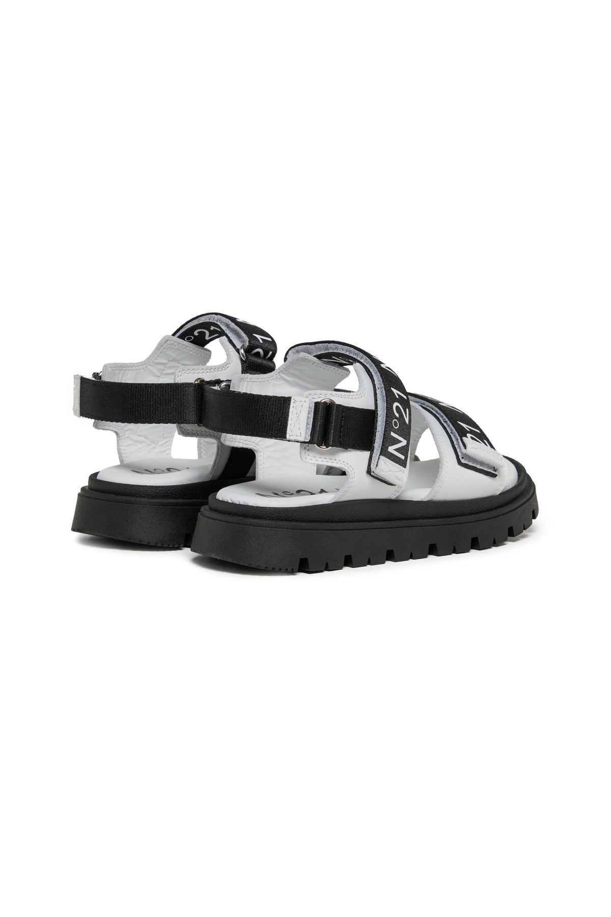 Sandalias de plataforma con correas con logotipo