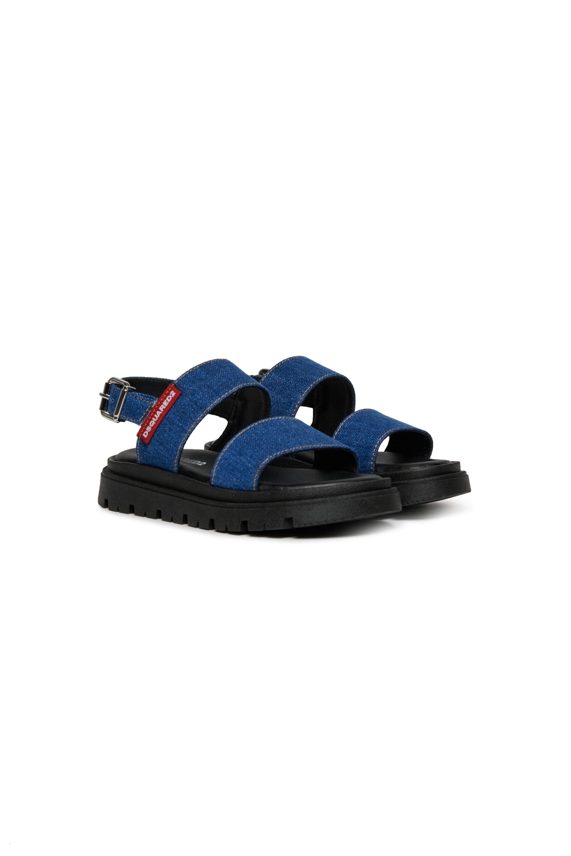 Sandalias denim con plataforma