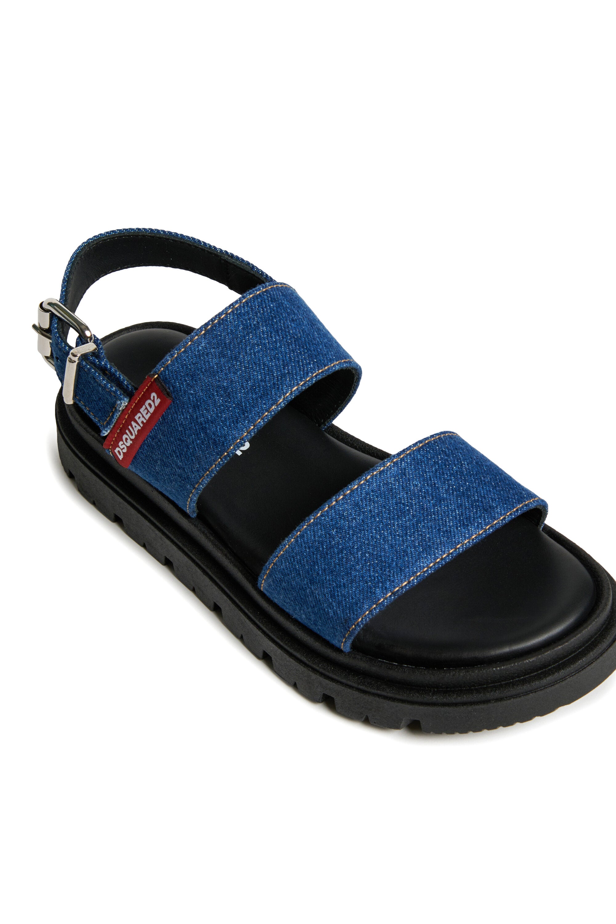 Sandalias denim con plataforma