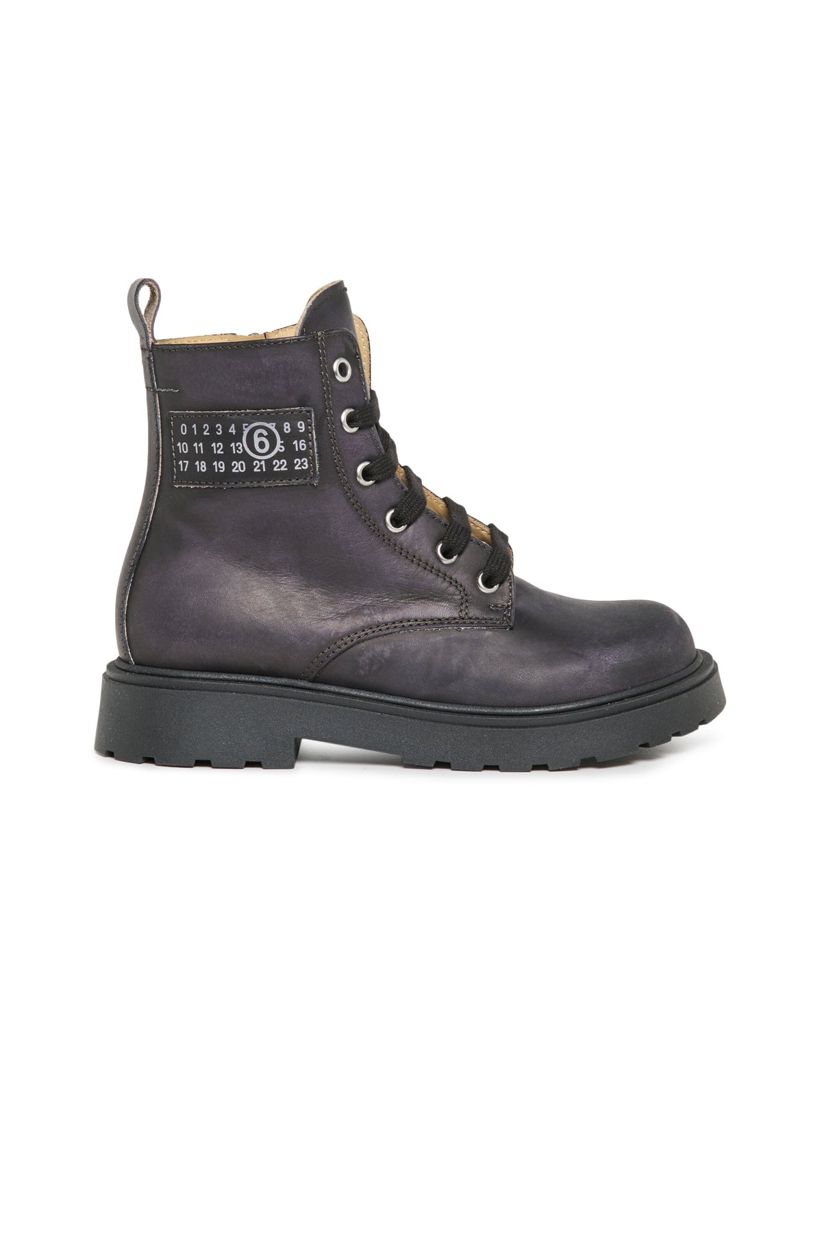 Botas anfibias de piel con logotipo