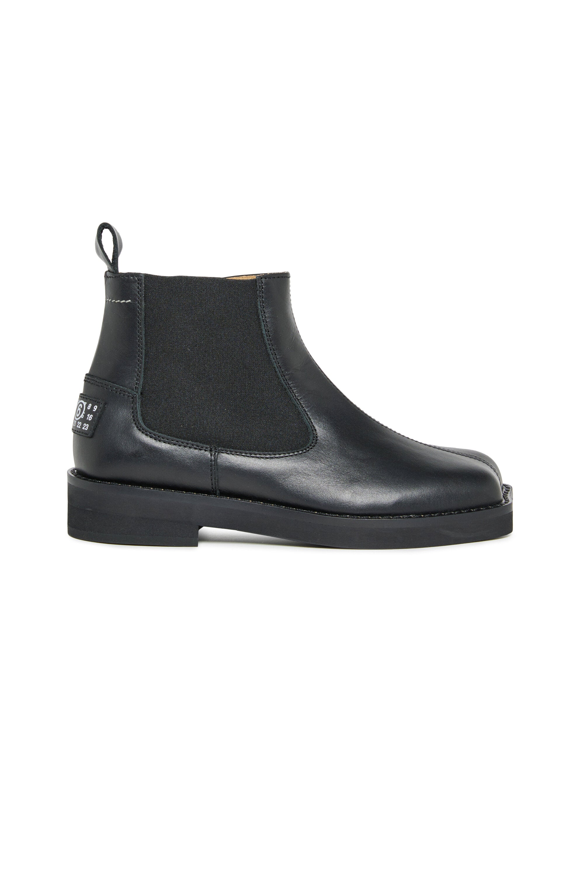 Leather Chelsea boots with logo