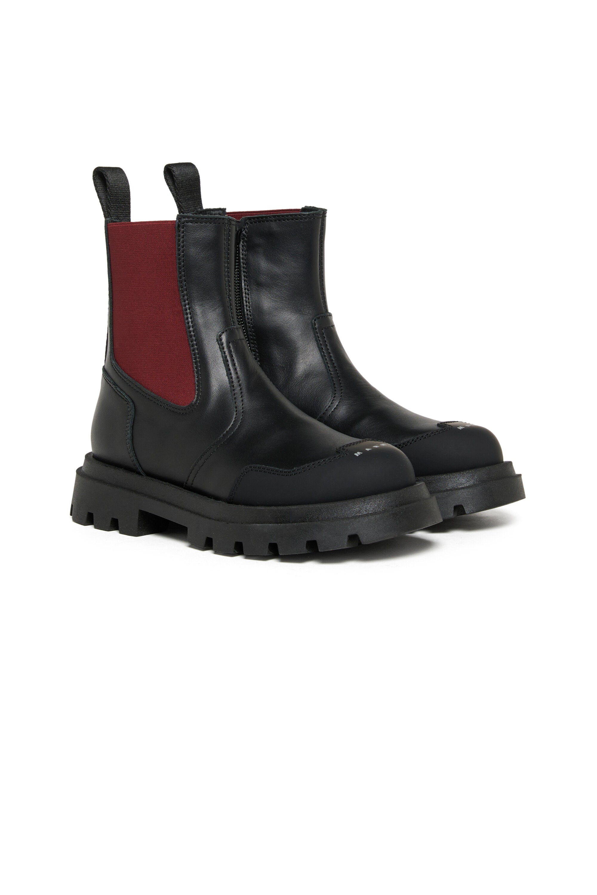 Botas Chelsea con logotipo en la puntera
