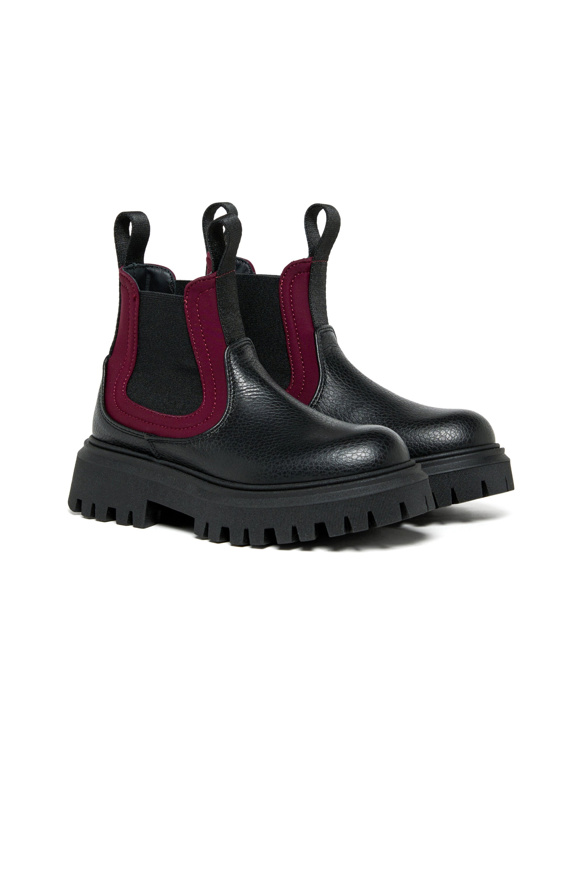 Botines Chelsea de piel con cinta del logotipo