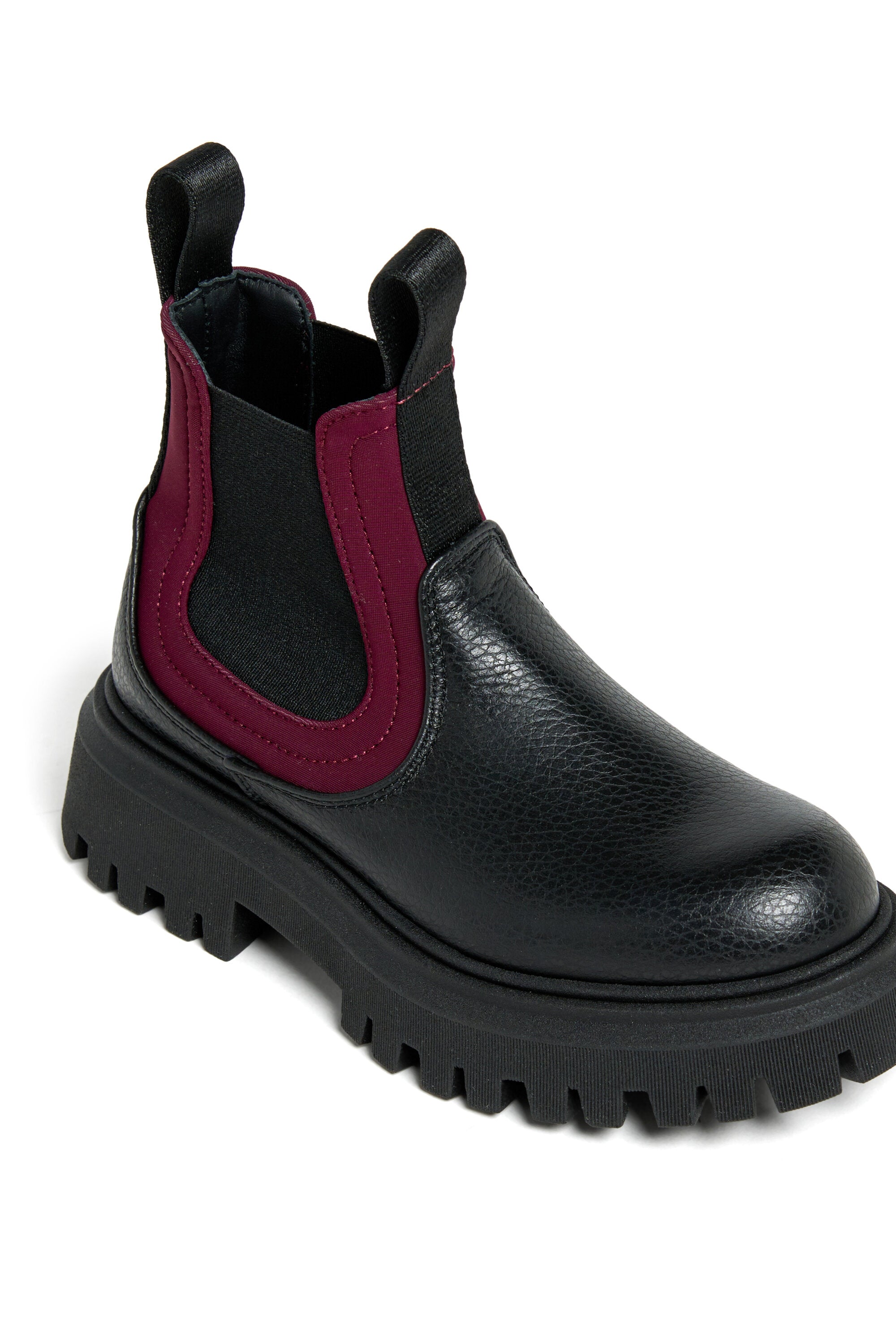 Botines Chelsea de piel con cinta del logotipo
