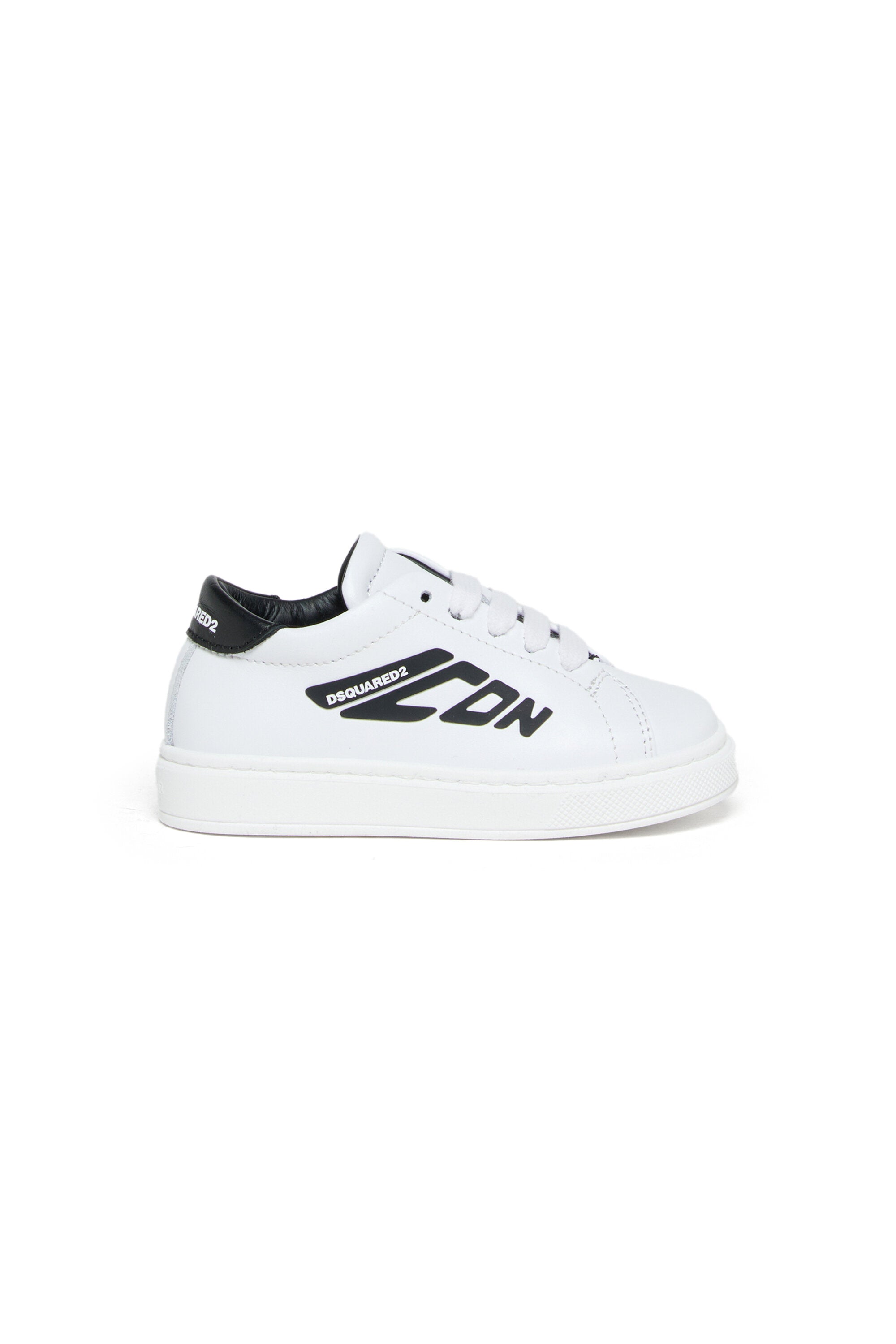 Zapatillas bajas de piel con logotipo Icon