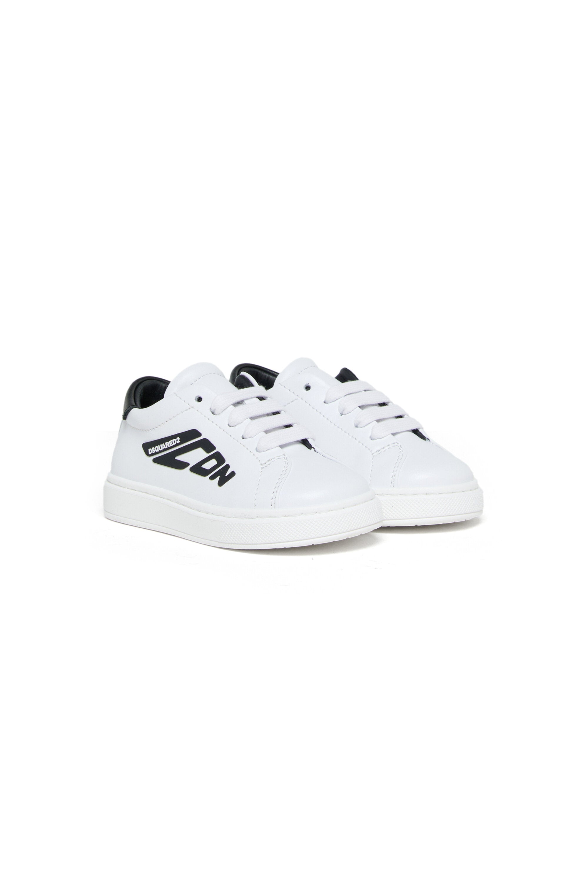 Zapatillas bajas de piel con logotipo Icon