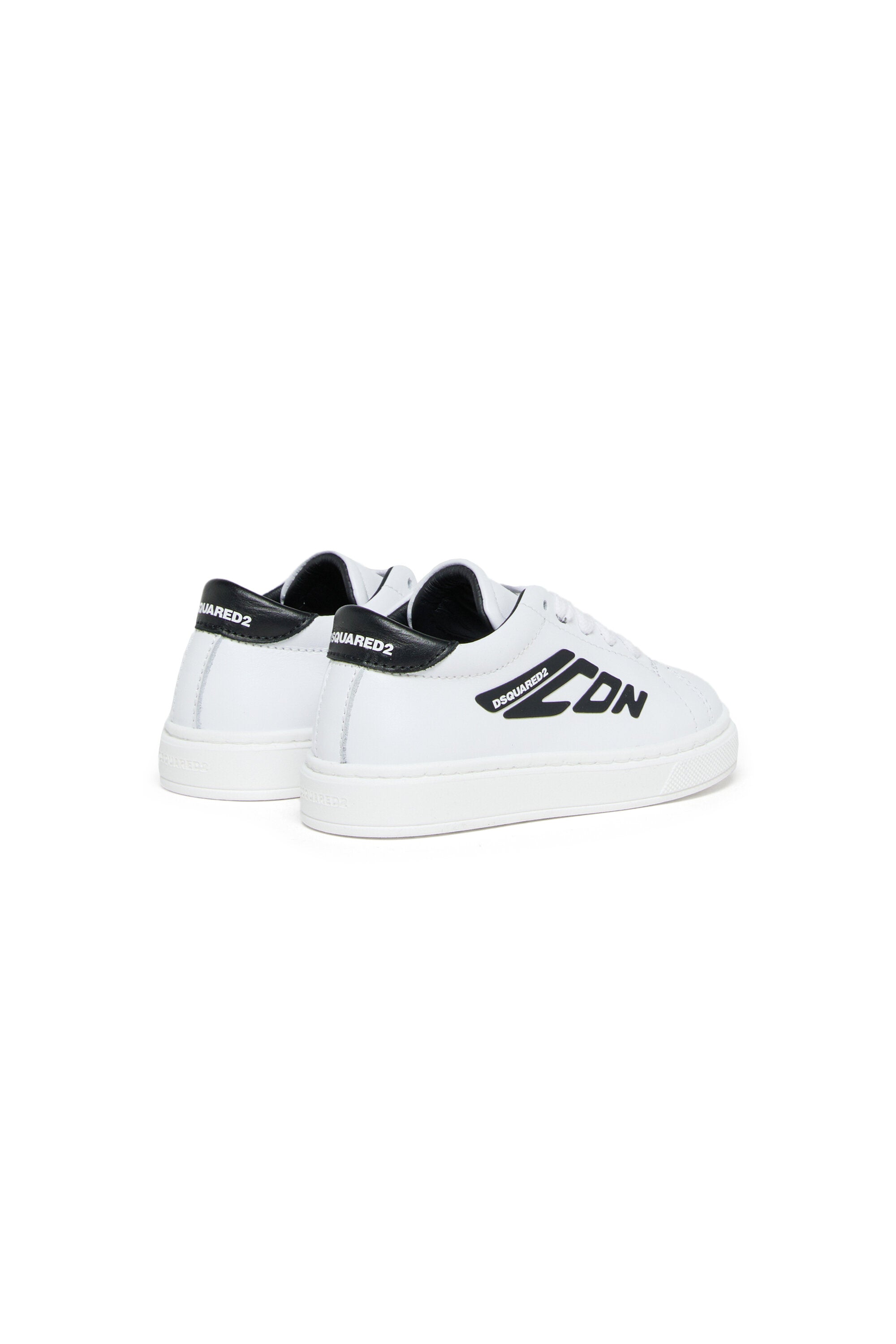 Zapatillas bajas de piel con logotipo Icon