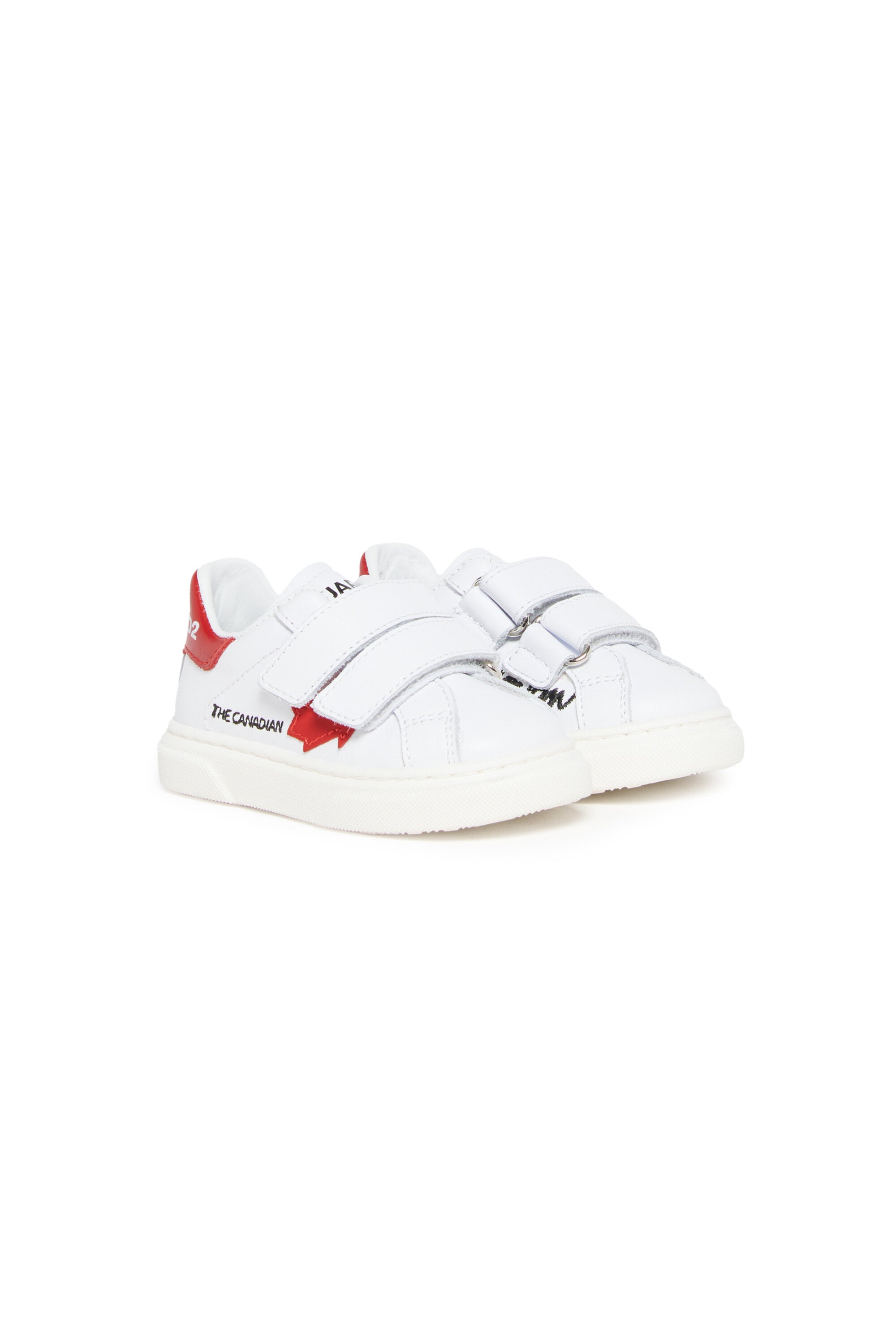 Zapatillas bajas de cuero con Maple Leaf