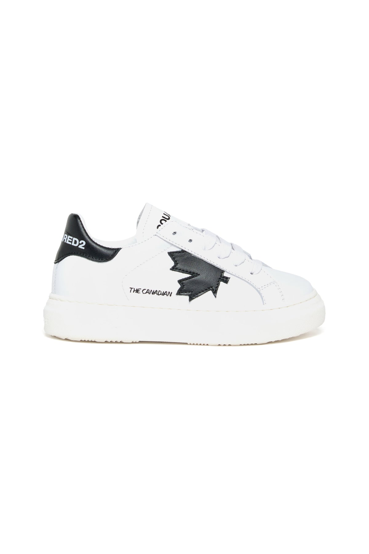 Zapatillas bajas de cuero con Maple Leaf