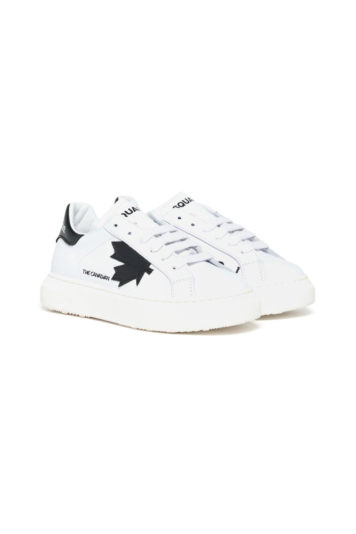 Zapatillas bajas de cuero con Maple Leaf