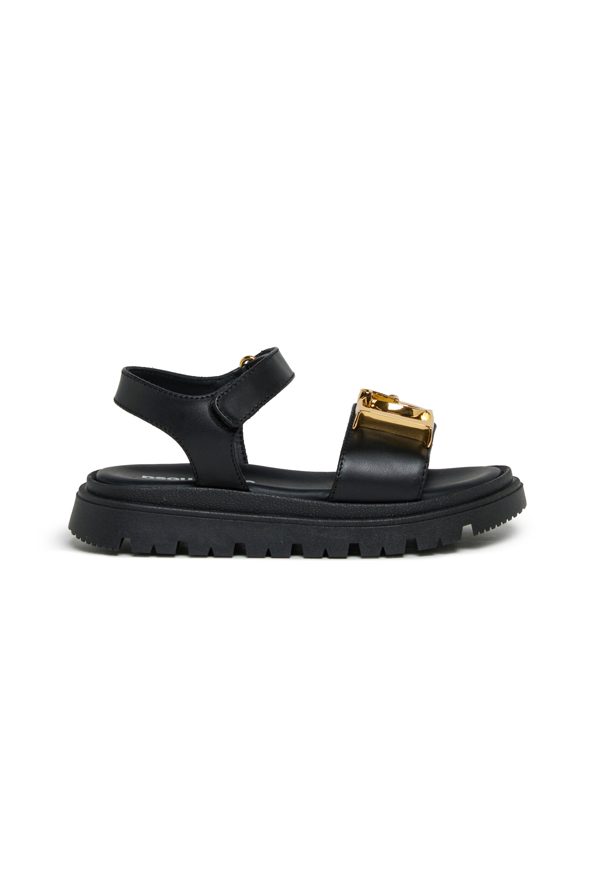 Sandals with decorative buckles