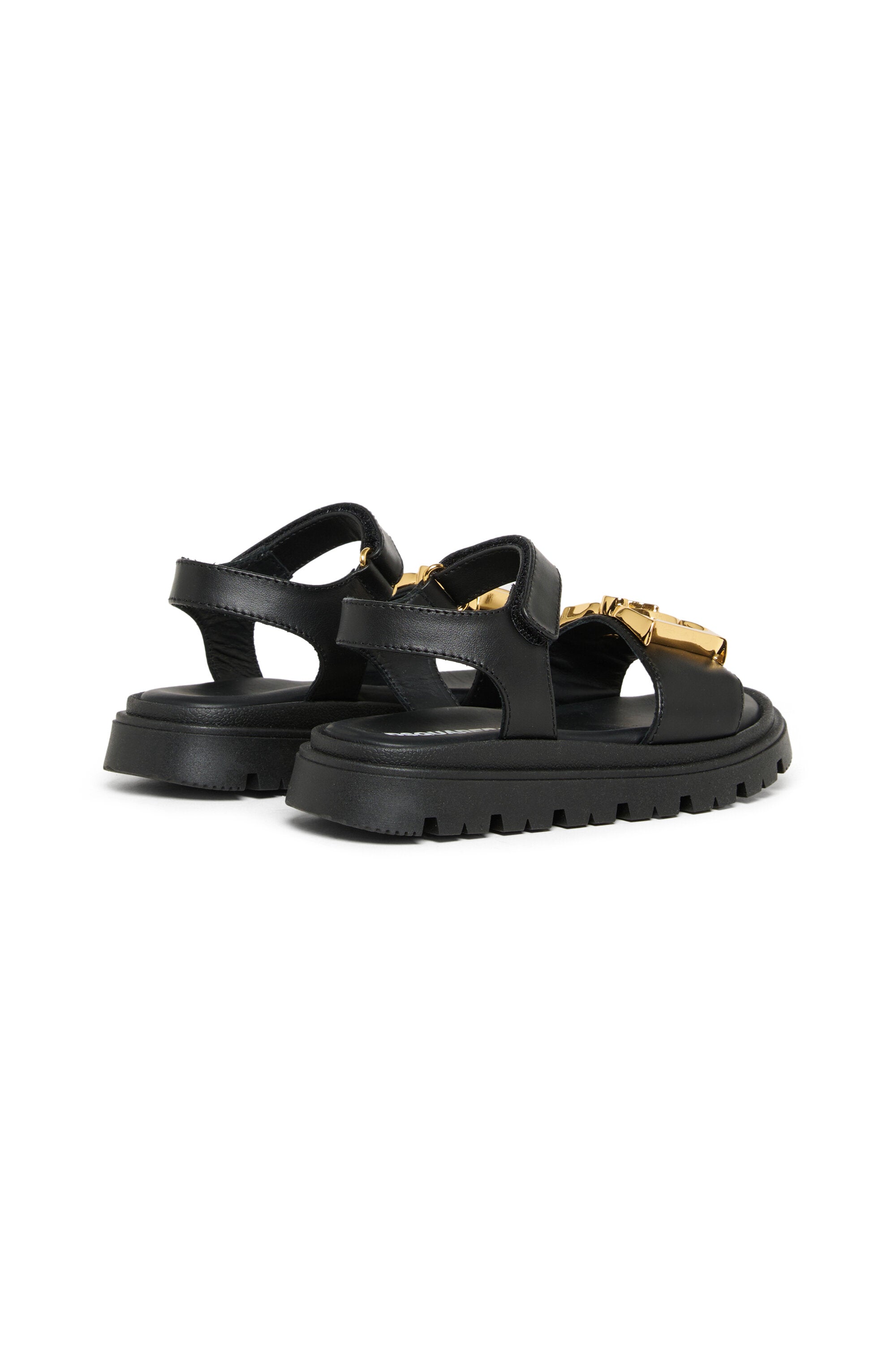 Sandals with decorative buckles
