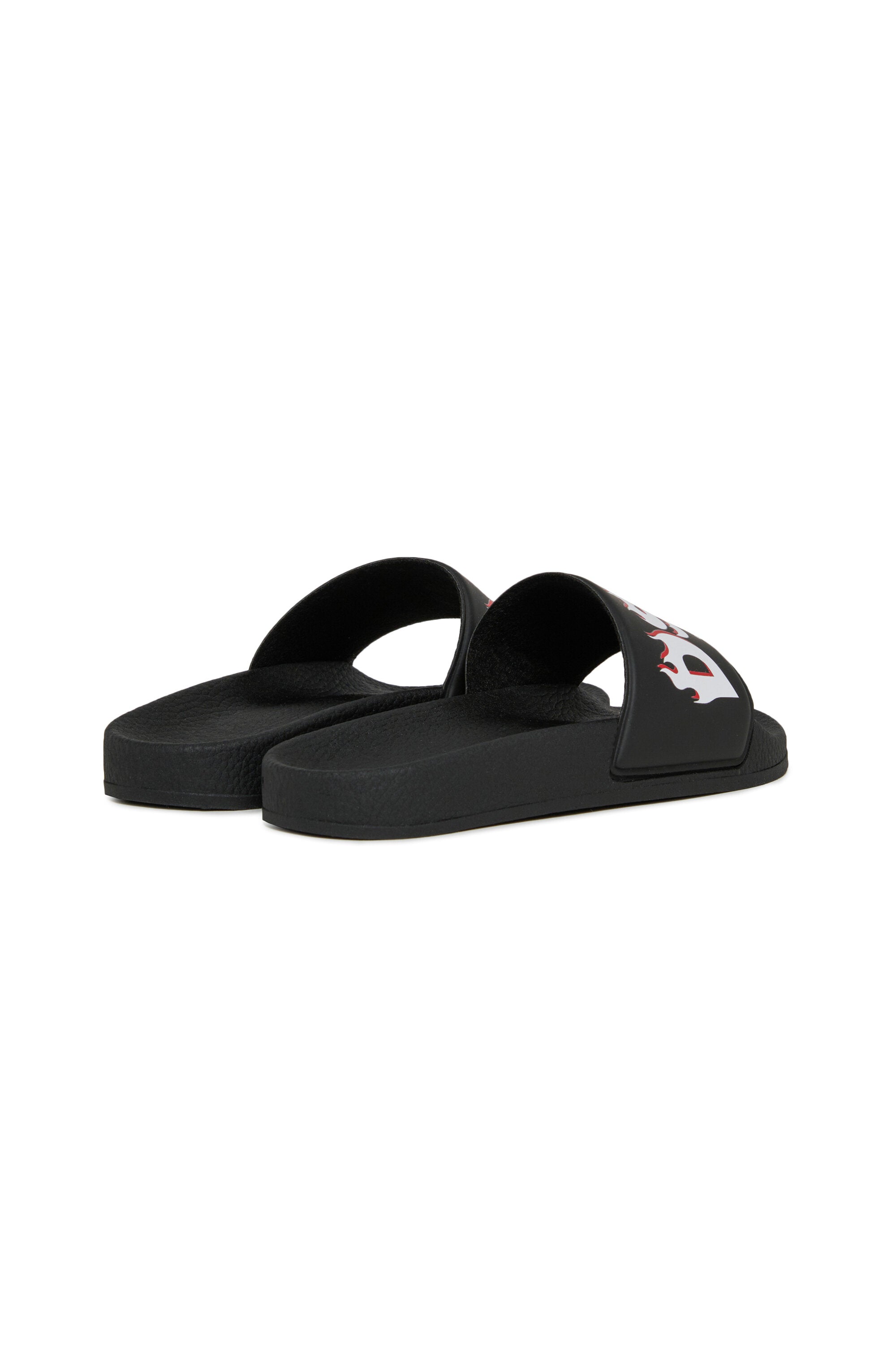 Slide sandals with logo