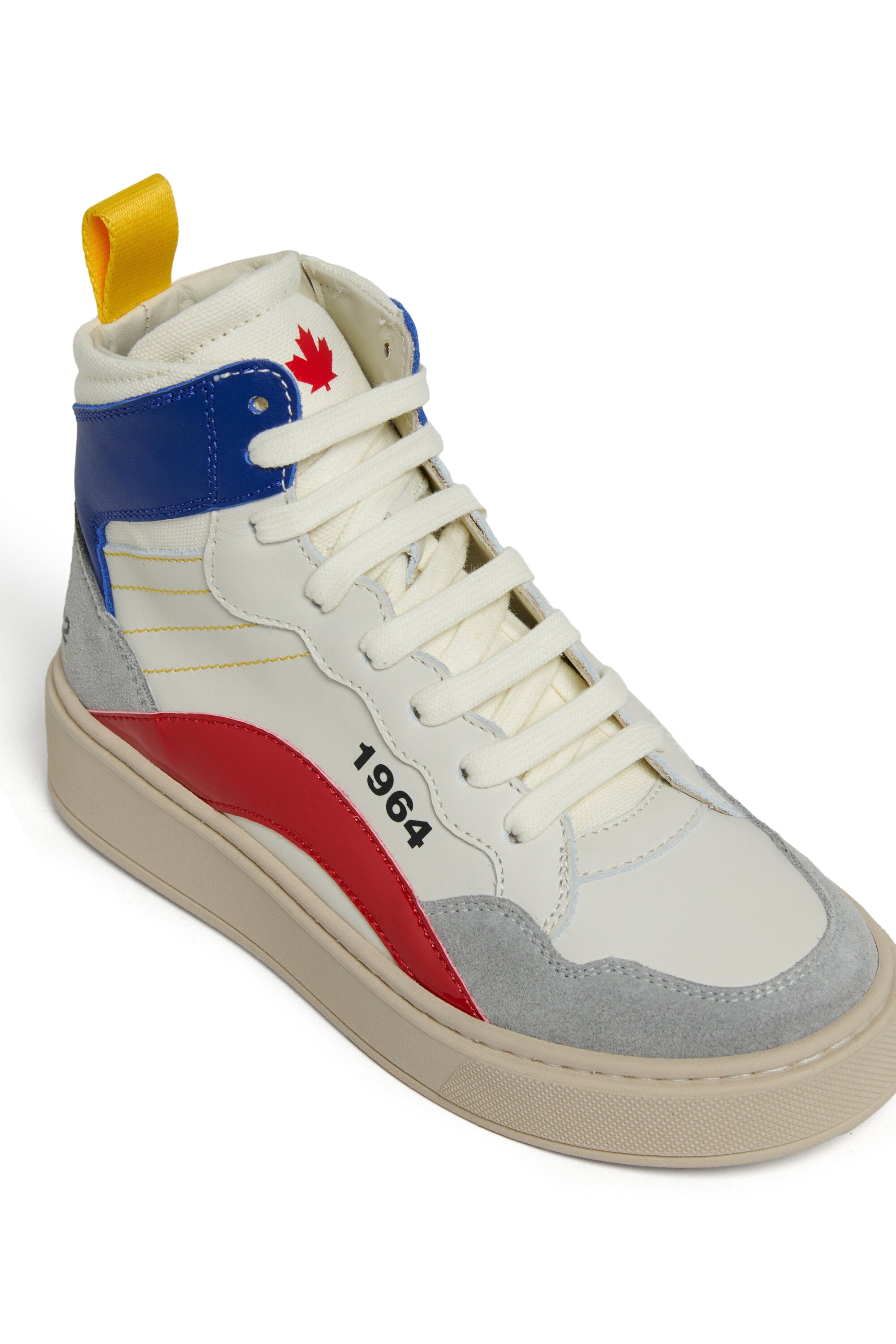 Zapatillas altas color block con logotipo