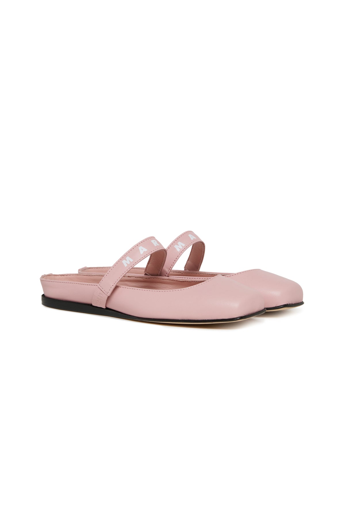 Ballet flat with logo