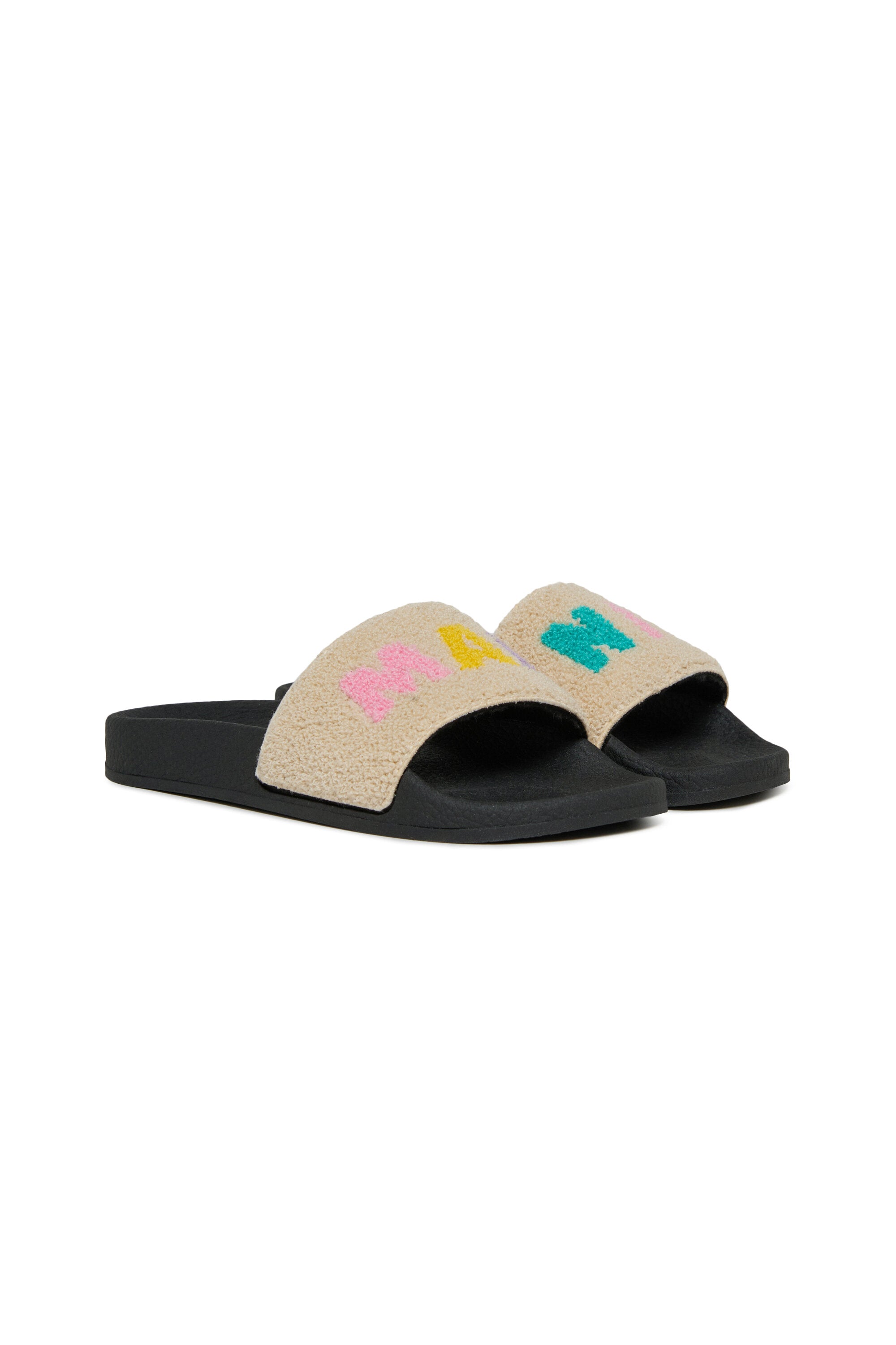Sandalias tipo slide con logo