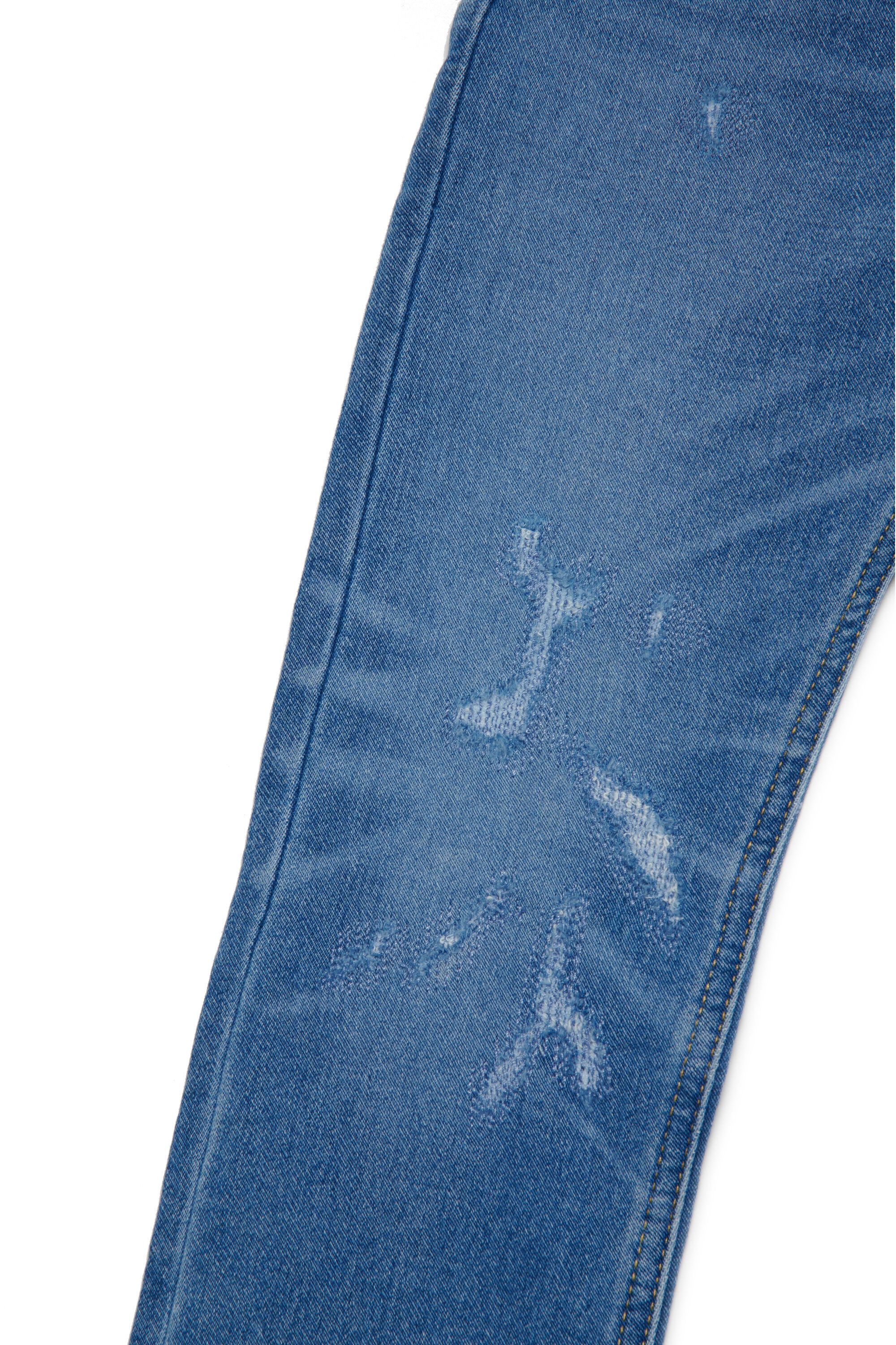 Blue tapered JoggJeans® with breaks - Krooley