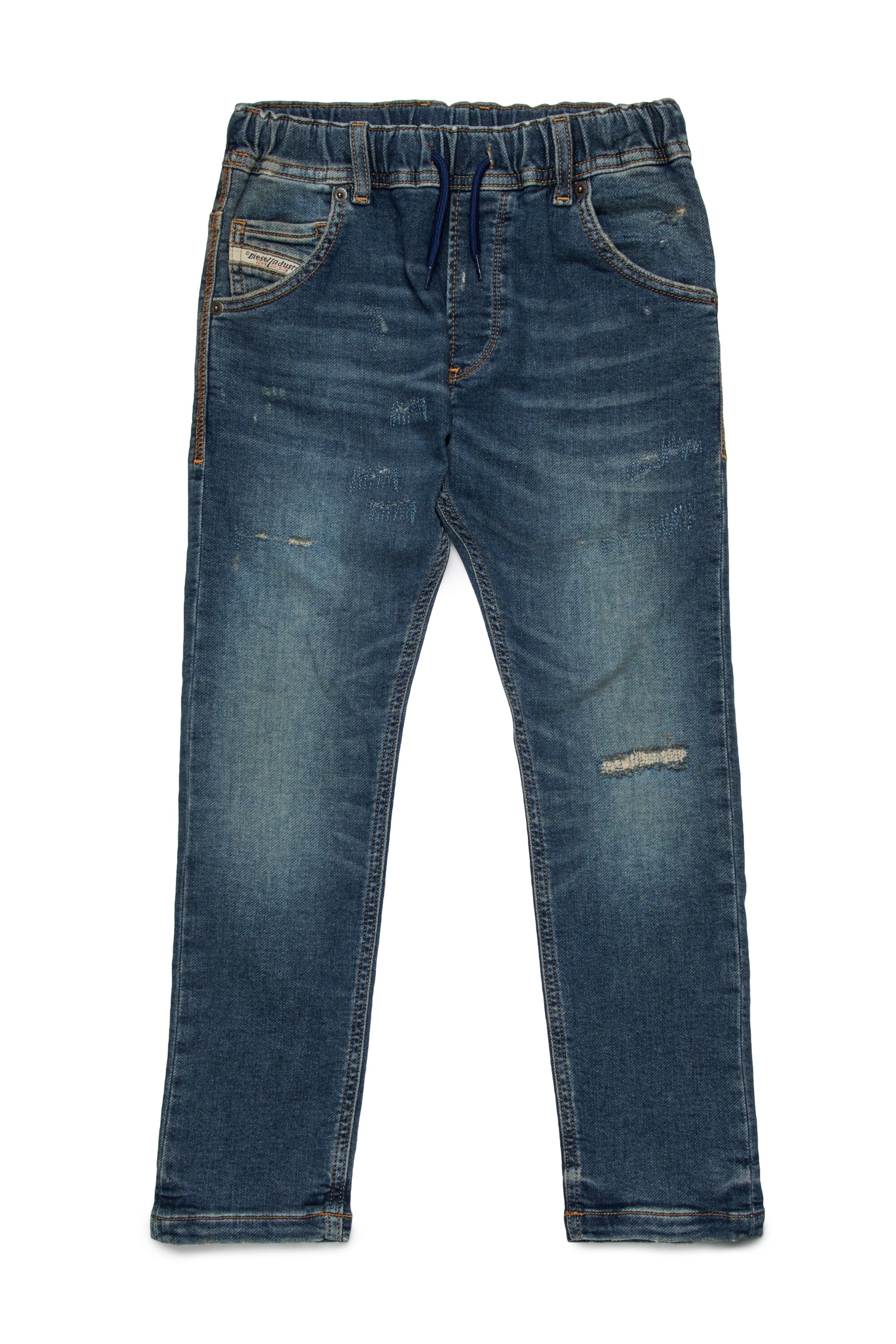 Dark blue regular JoggJeans® with breaks - Krooley