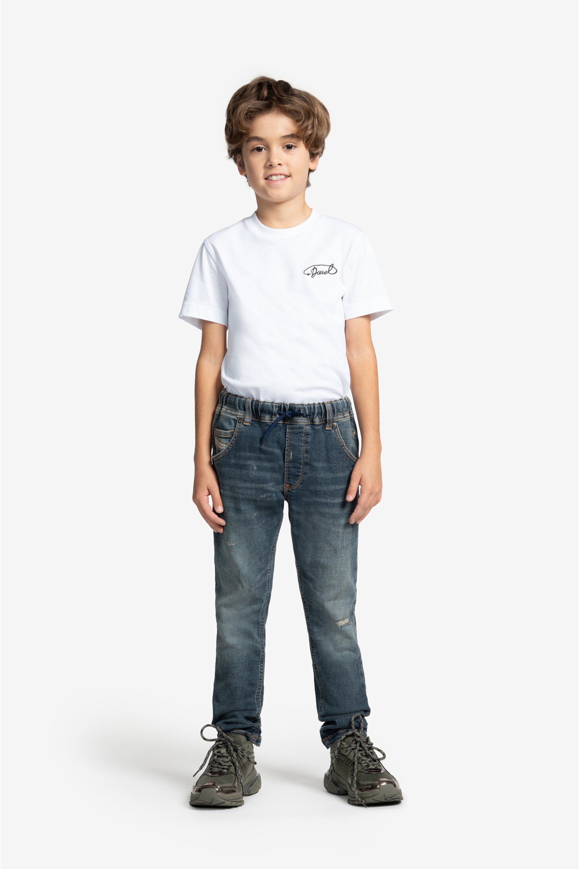 Dark blue regular JoggJeans® with breaks - Krooley