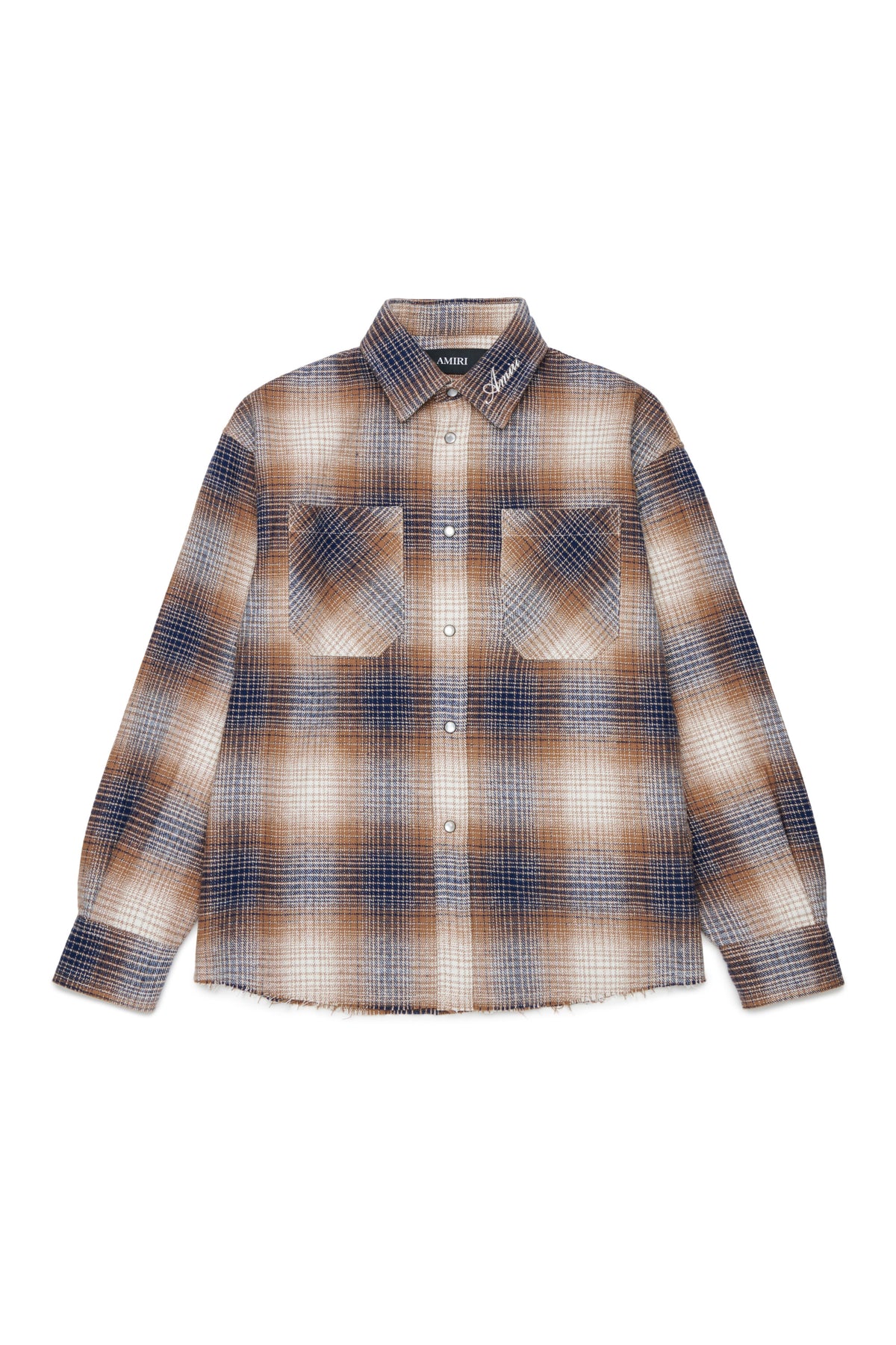 Camisa de cuadros con logo