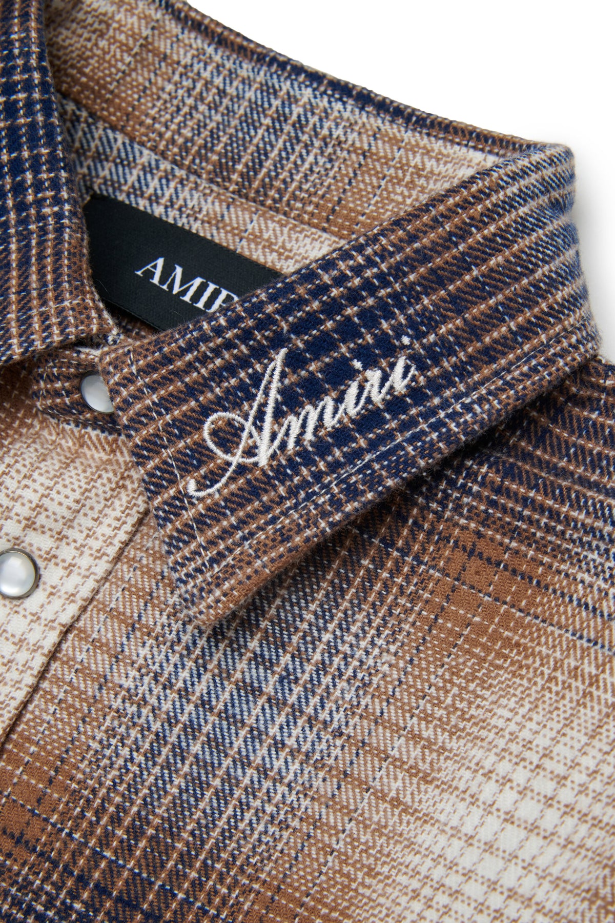 Camisa de cuadros con logo