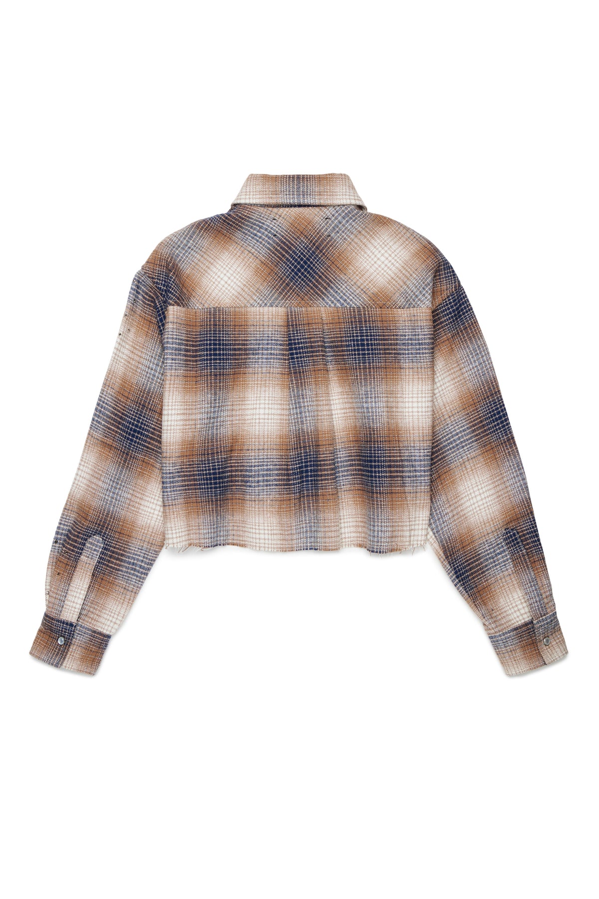 Checked shirt with logo