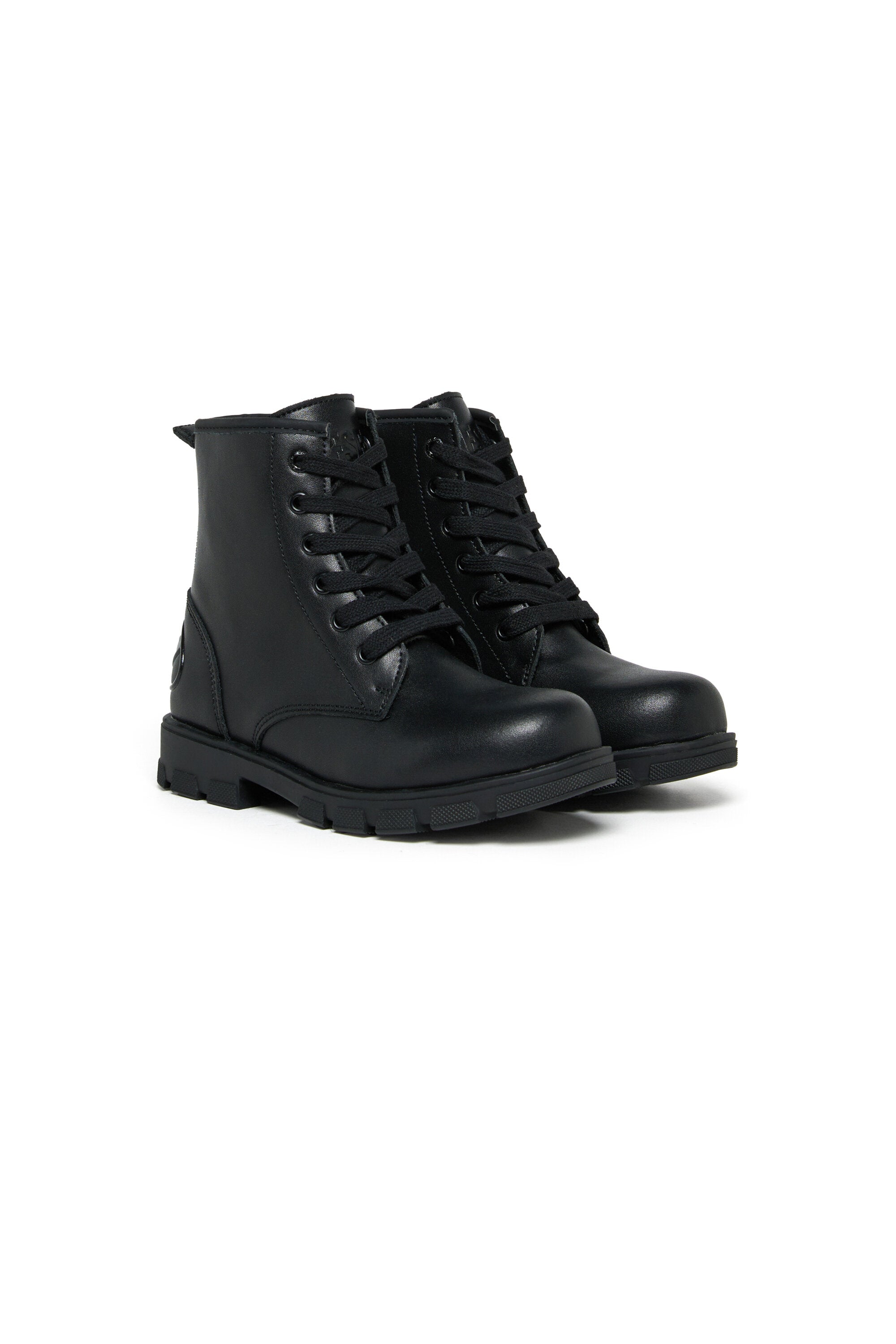 DIESEL kid's D-Hammer Lace boots in leather | BRAVE KID
