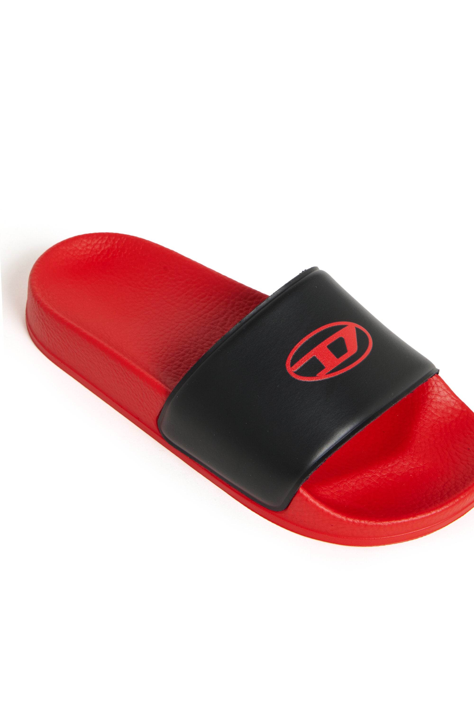 Slide sandals with logo
