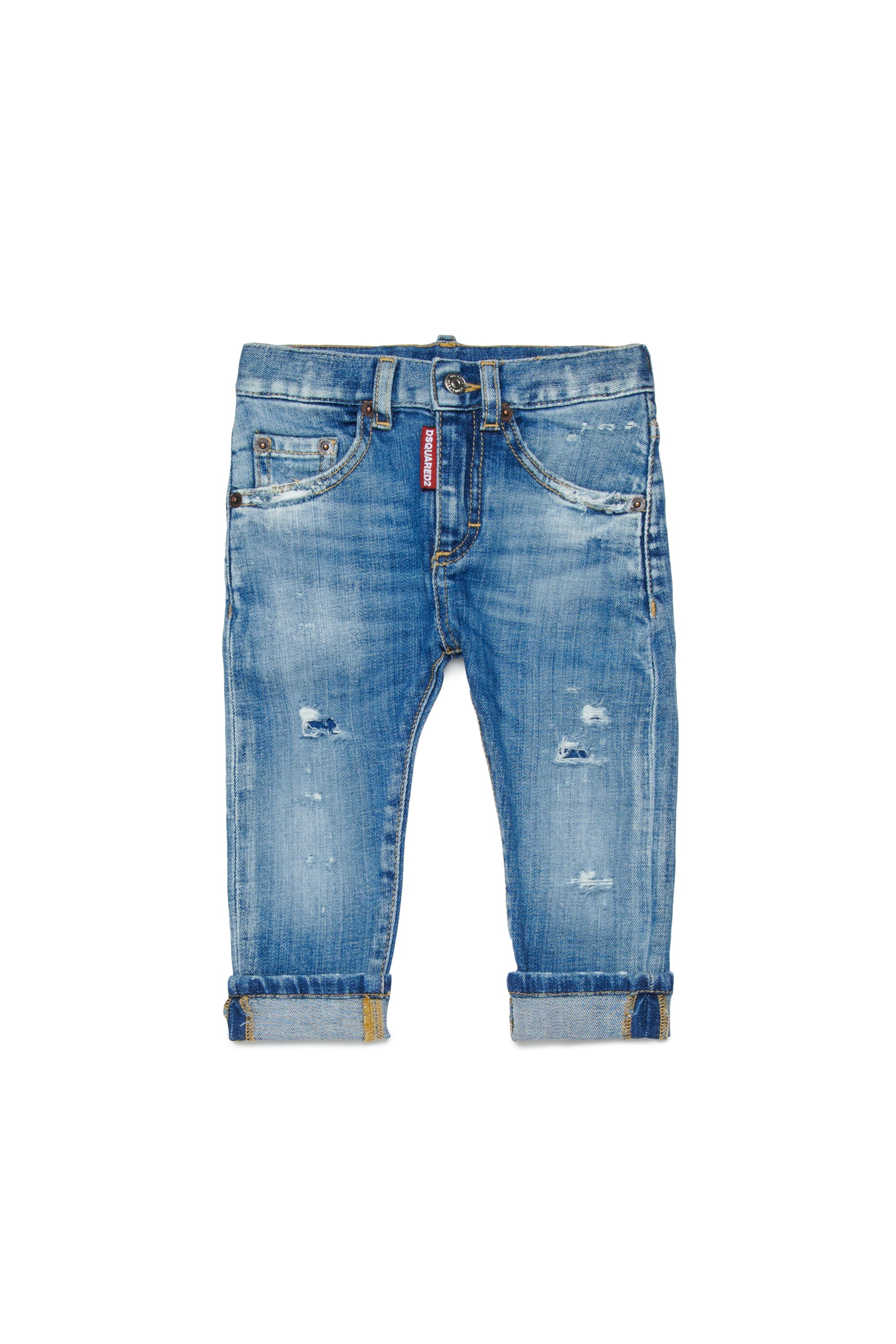 Jeans slim lavado azul claro