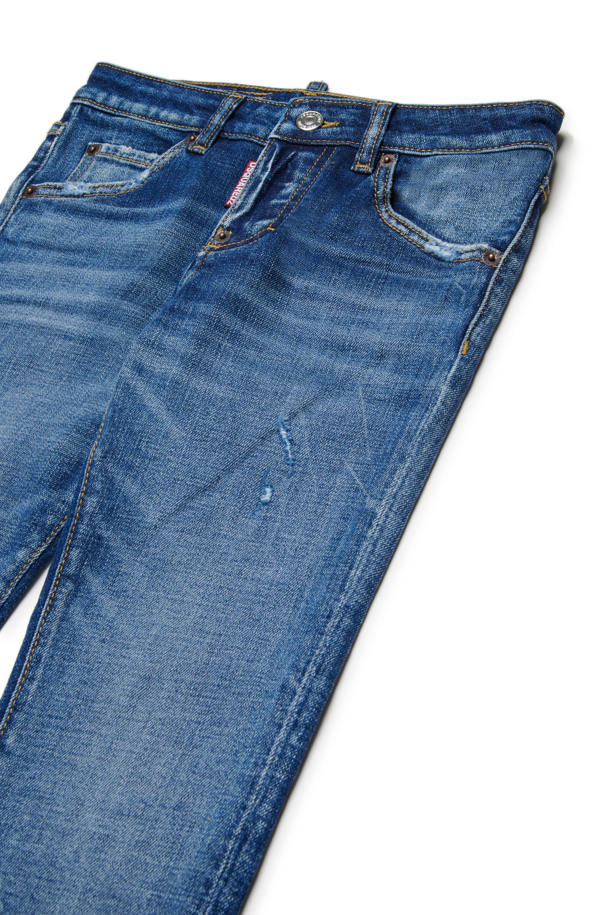 Vaqueros slim azul medio con rozaduras - Cool Girl