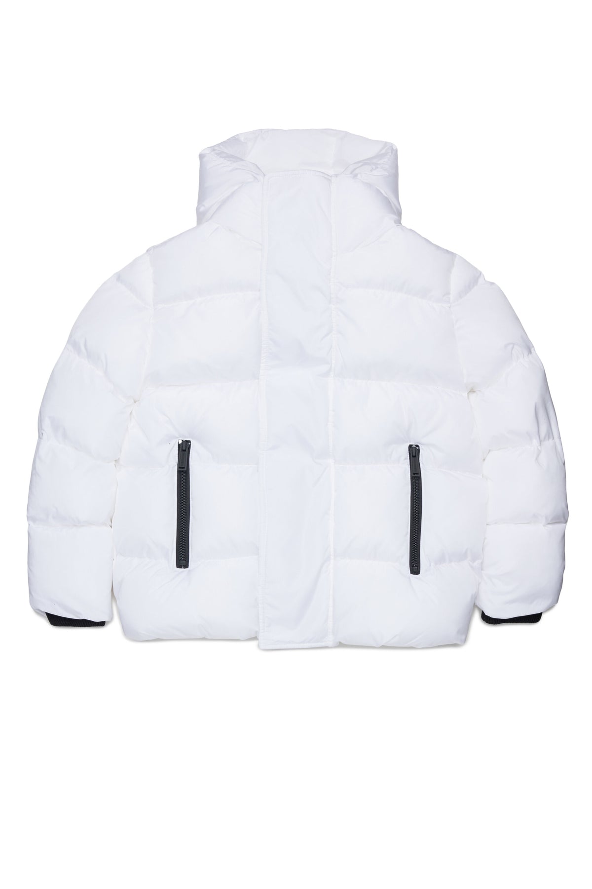 Chaqueta corta acolchada con capucha y logotipo DSQUARED2
