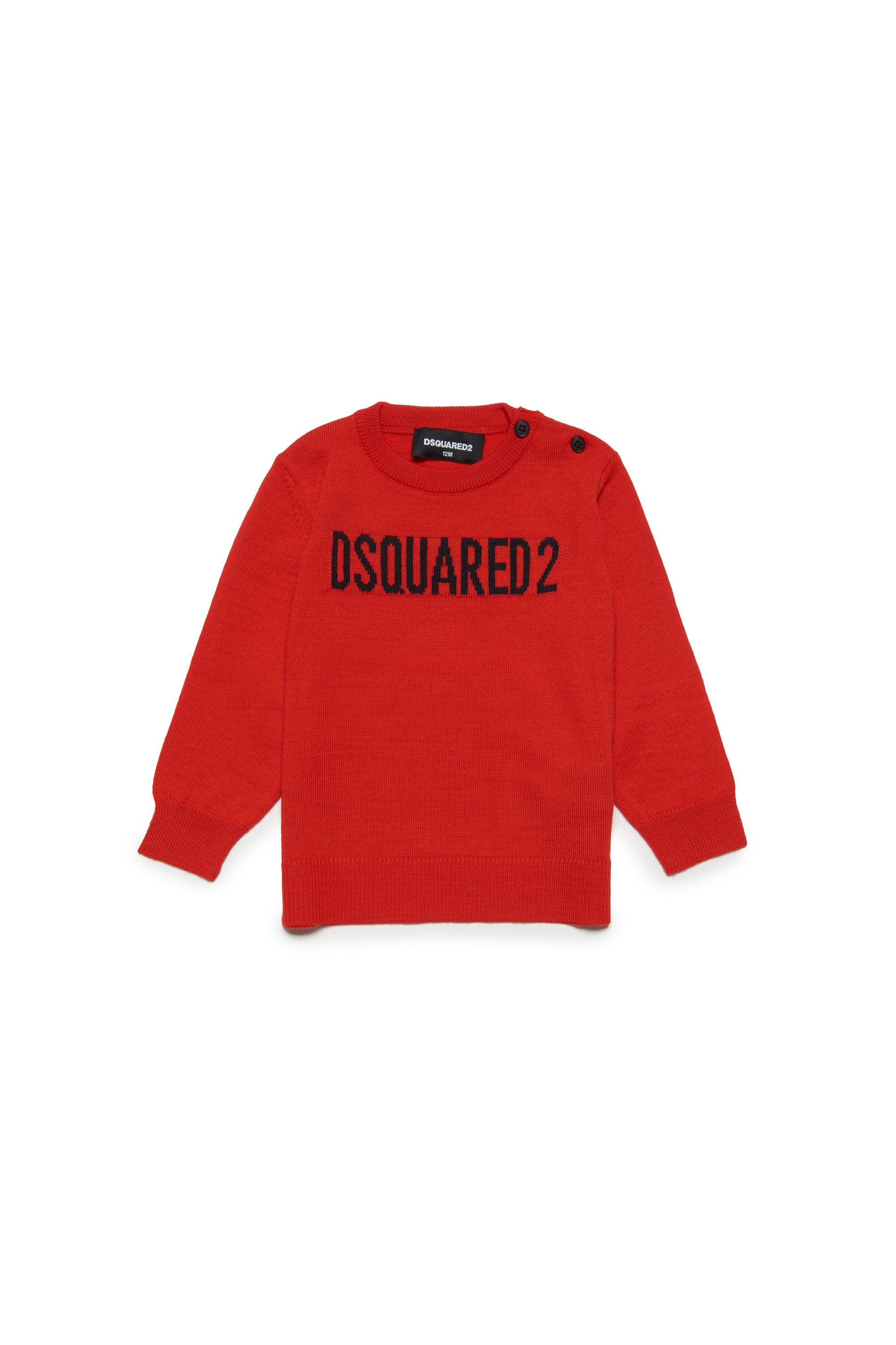 Dsquared2 kid s Wool blend sweater with logo Brave Kid