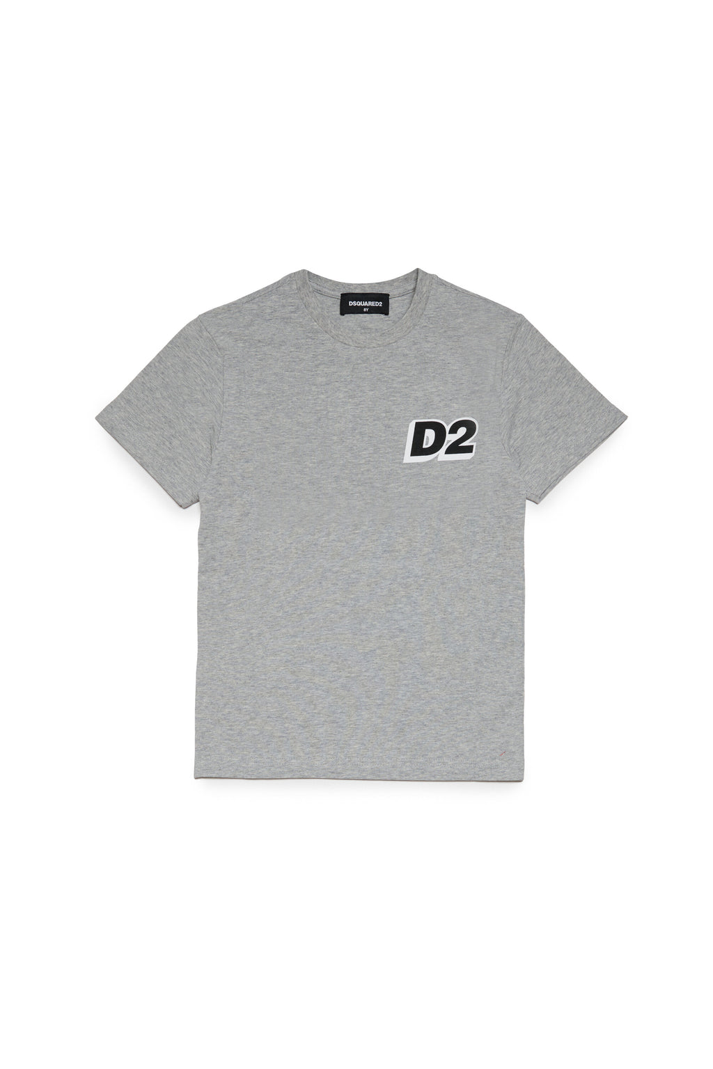 Camiseta loungewear de jersey mélange con logotipo D2