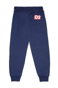 Pantalones loungewear de felpa con logotipo D2