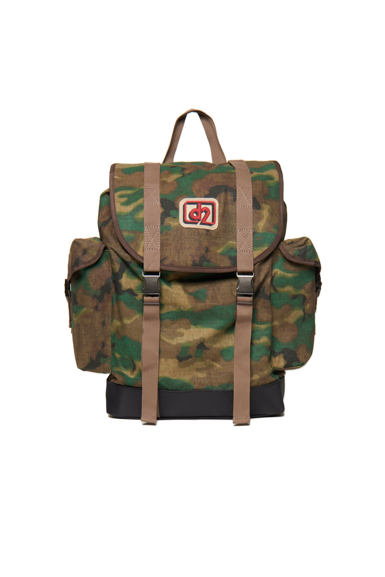 Camouflage allover military backpack with patches Camouflage allover military backpack with patches