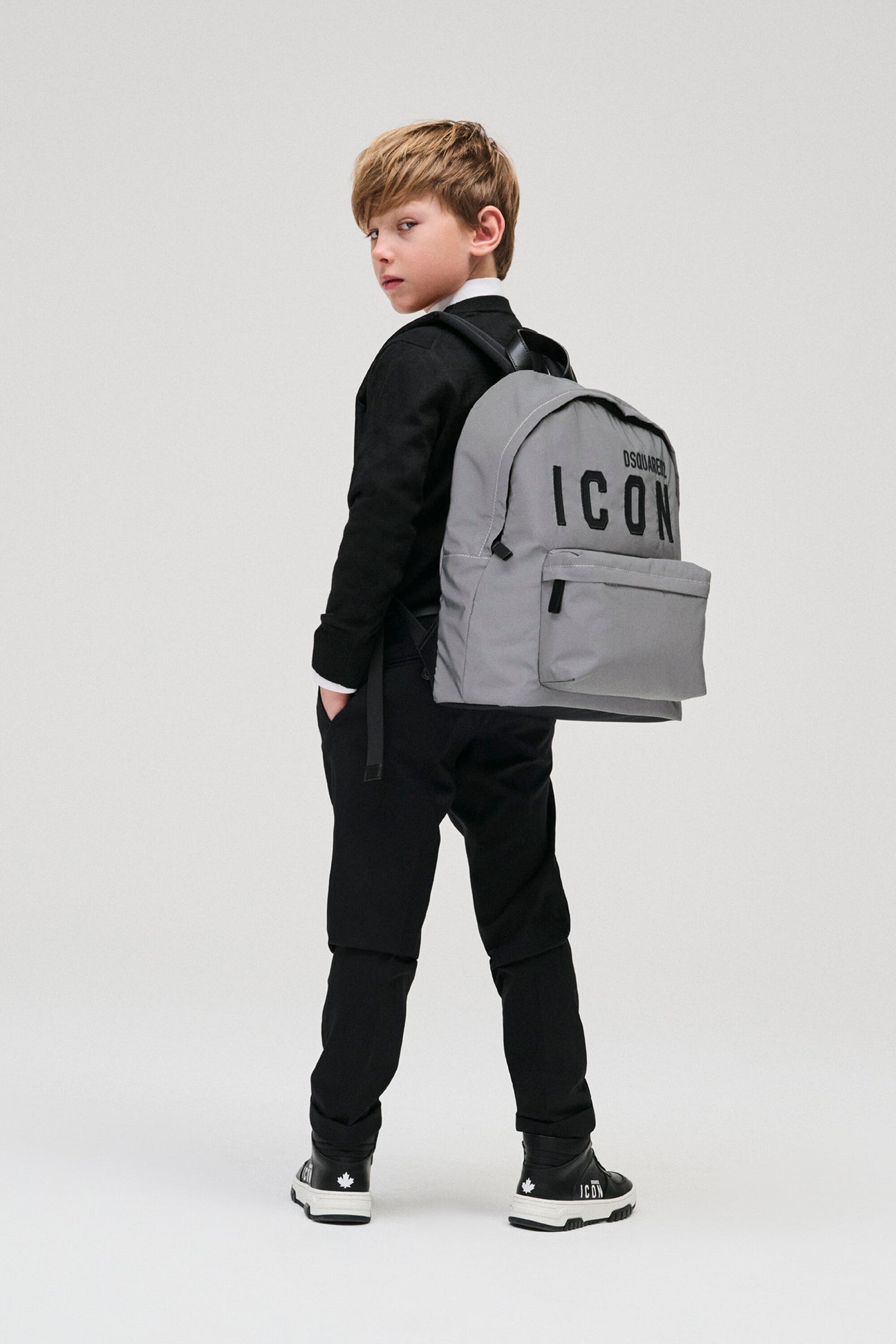 Reflective backpack with Icon logo 