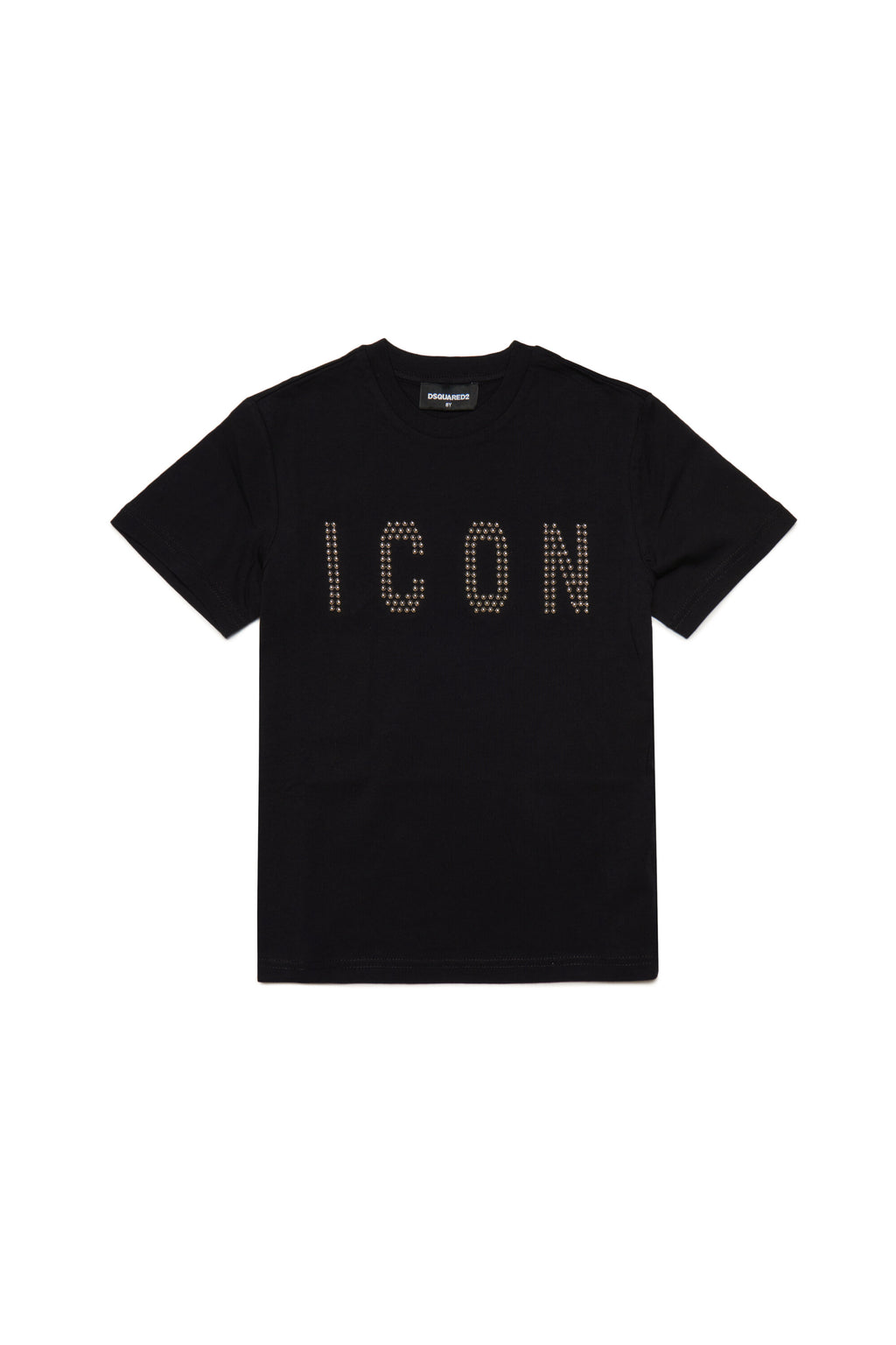 Crew-neck jersey T-shirt with Icon Studs logo