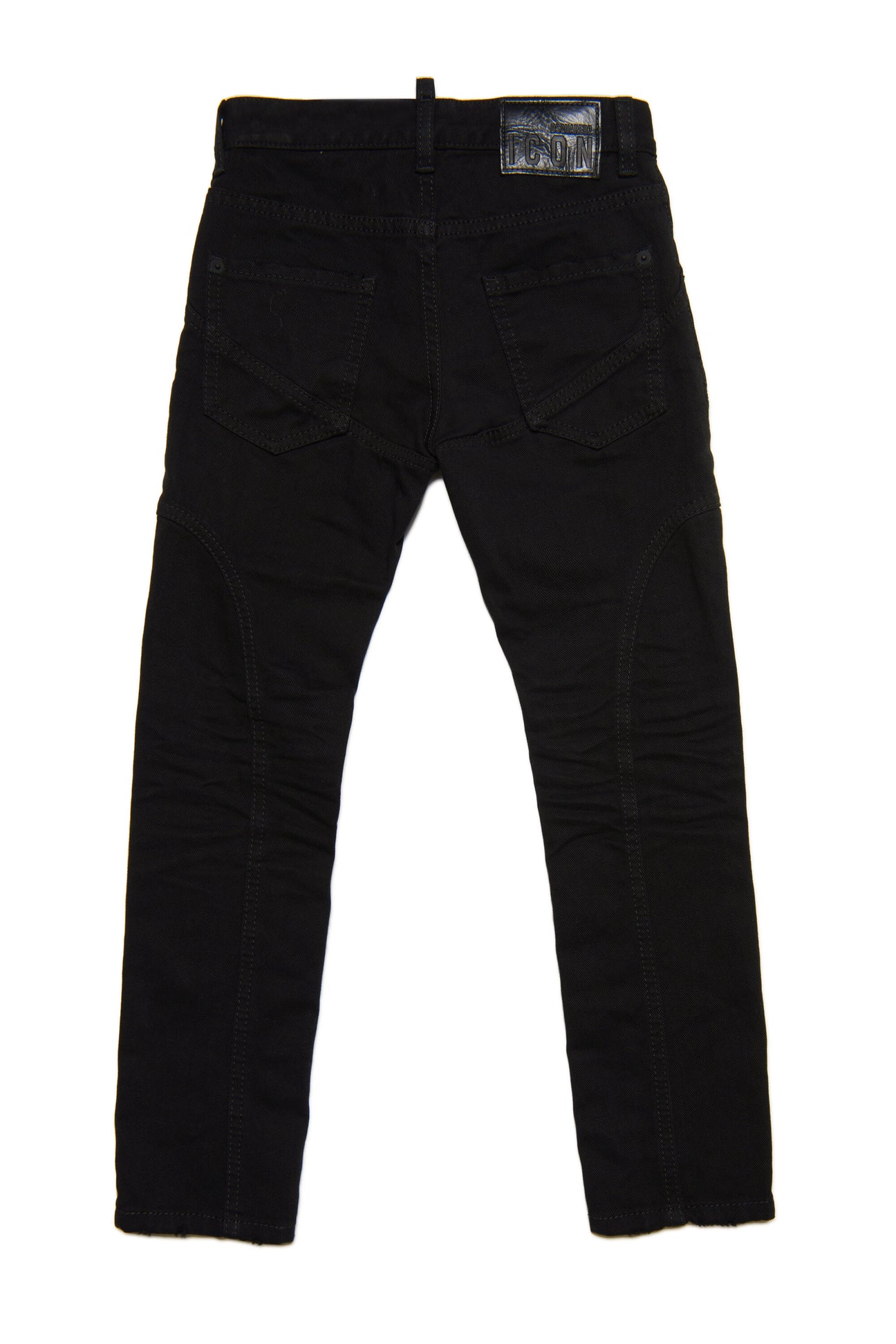 Cool Guy skinny black jeans with abrasions and Icon logo Cool Guy skinny black jeans with abrasions and Icon logo