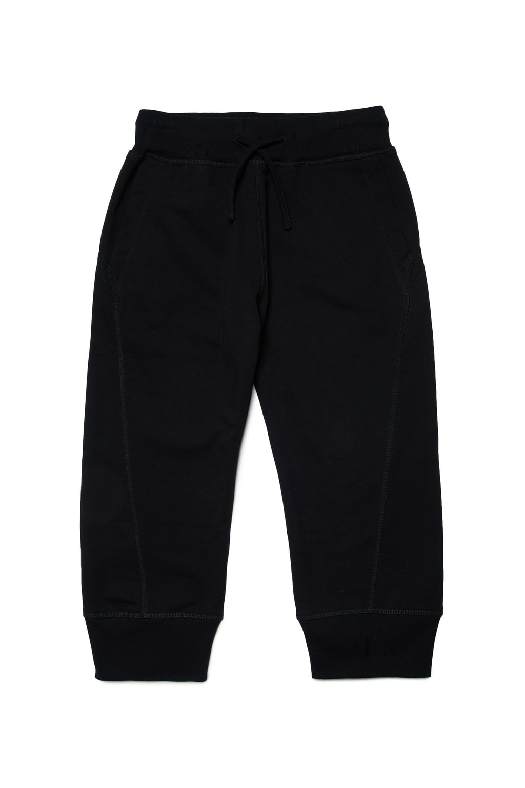 Fleece jogger pants with graphic leaf logo