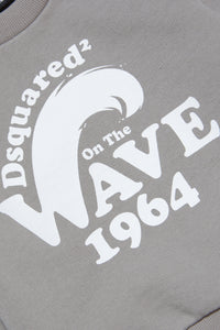 Sudadera de cuello redondo con gráficos Wave 1964